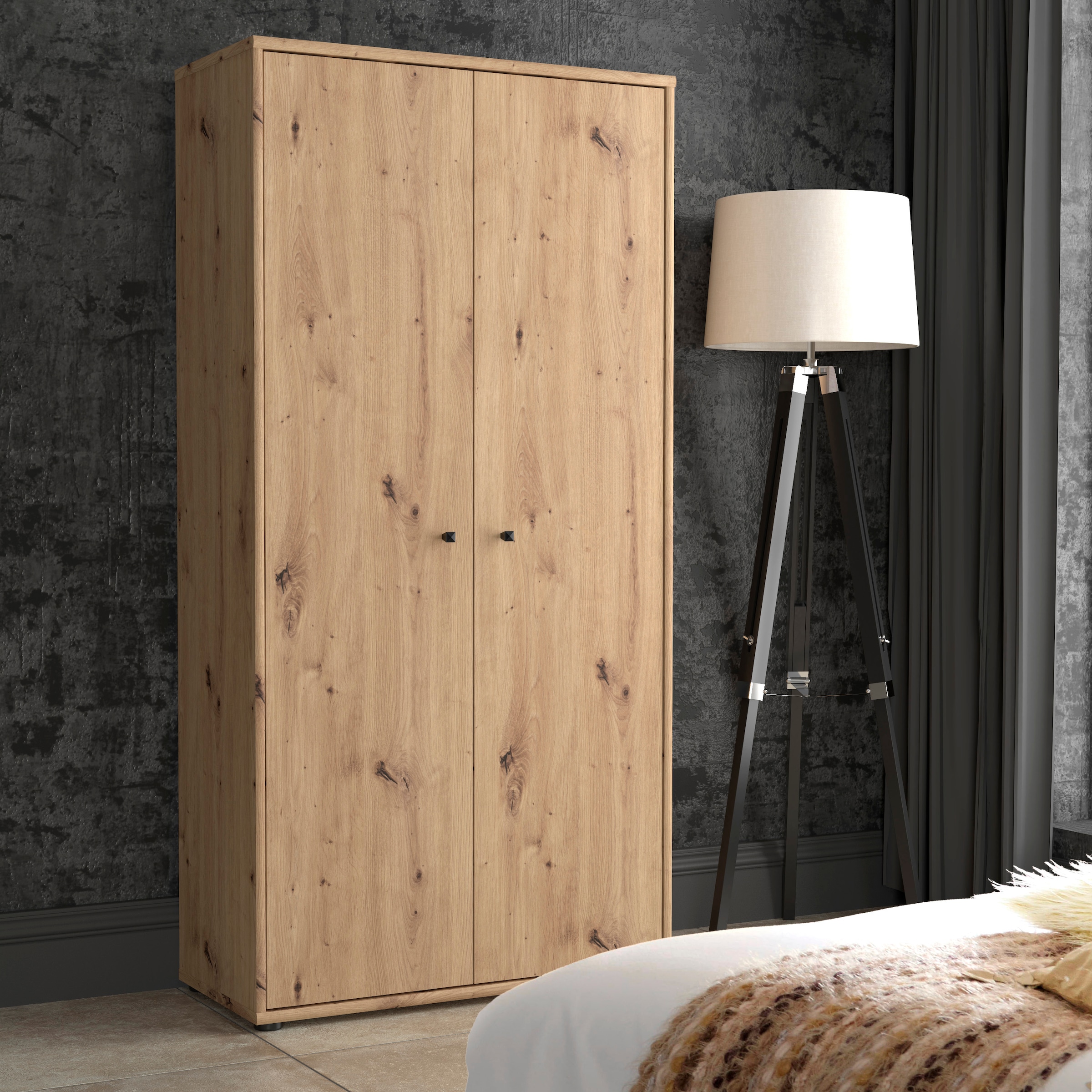 FORTE Armoire à chaussures »Tempra, Mehrzweckschrank, 2 Türen, Einlegeböden, Höhe 149,5,5 cm« largeur 73,7 cm
