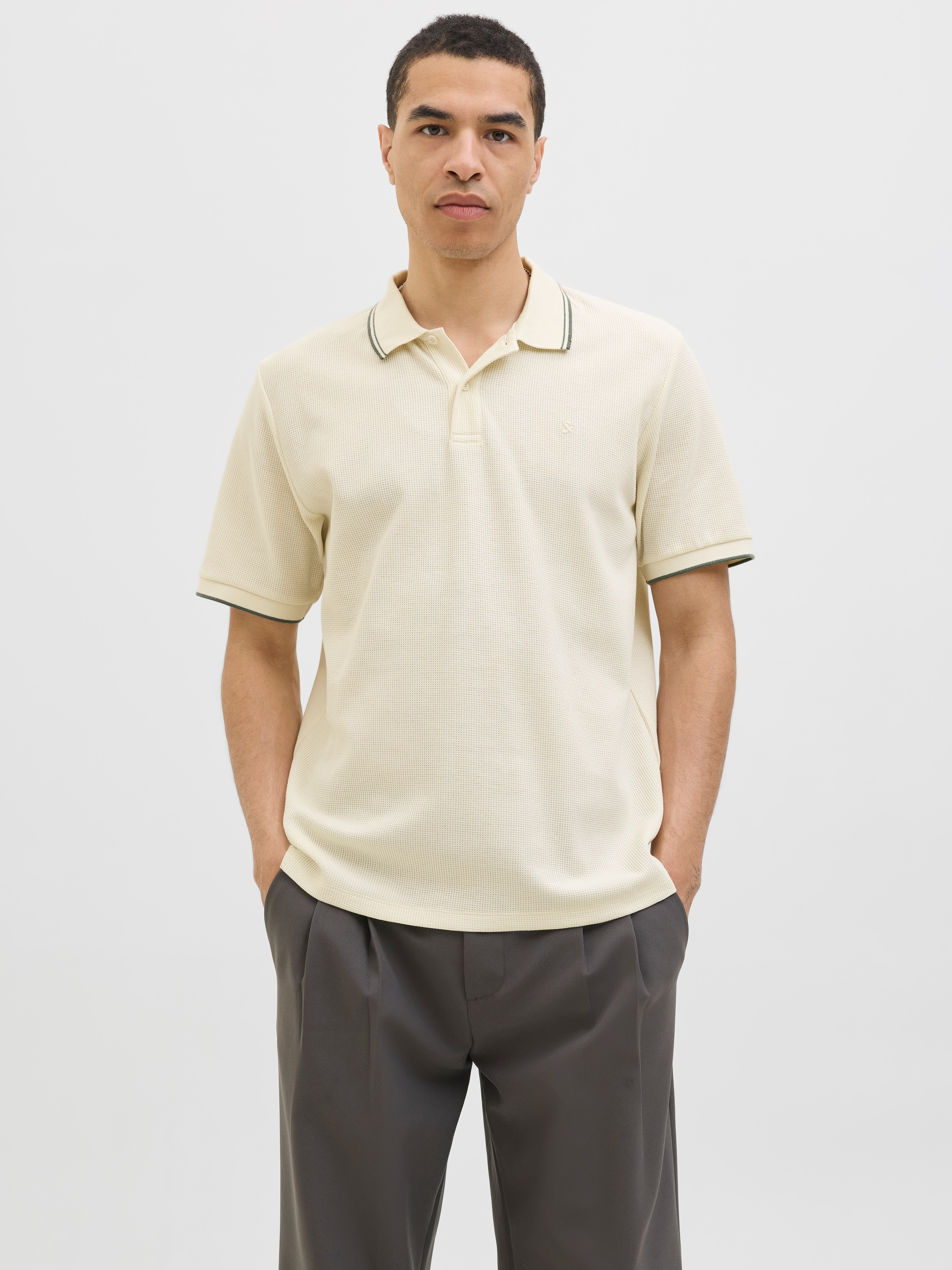 Jack & Jones Polo »JJEAUSTIN POLO SS NOOS« mit Logo Stickerei