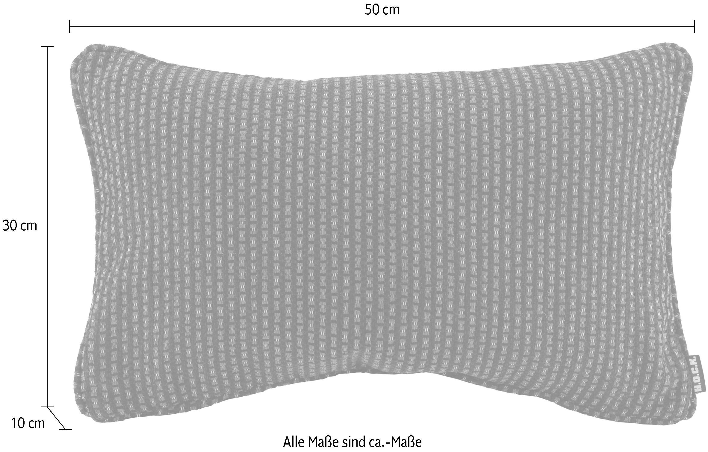 H.O.C.K. Coussin décoratif »Lima« mit feinem Muster, Kissenhülle mit Füllung, 1 Stück