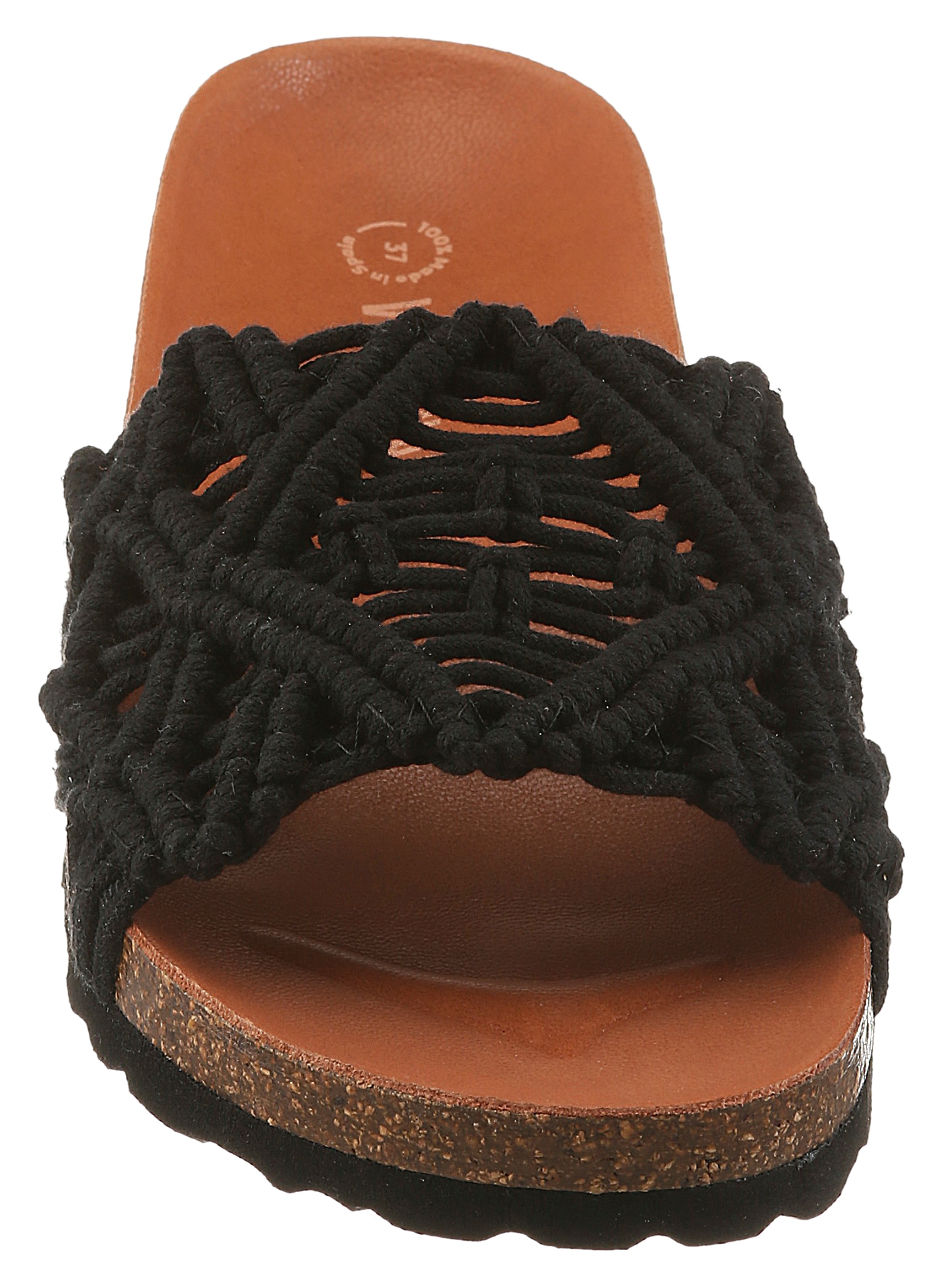 VERBENAS Pantoufles »Raga Knots Digital«  chaussure d'été, sandales de piscine, plates en look crocheté