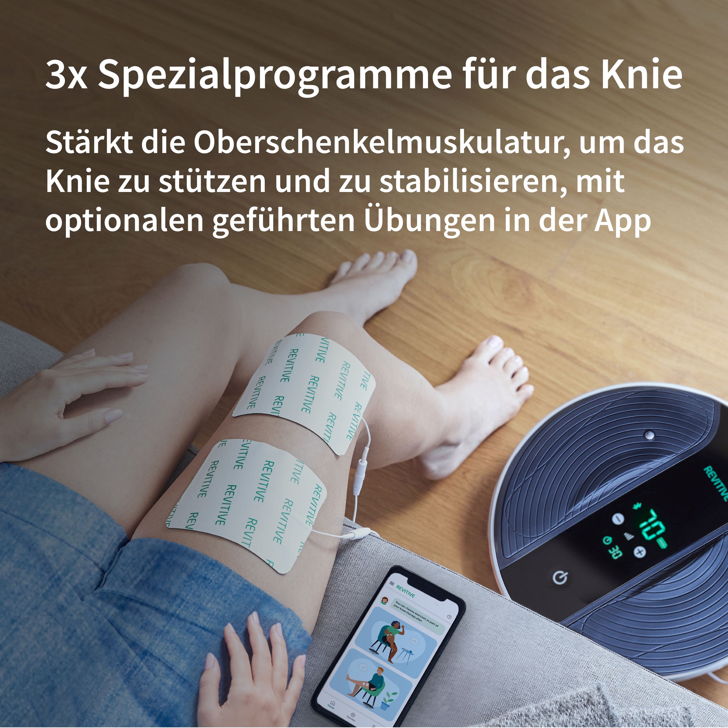 REVITIVE EMS-Fussmassage-Gerät »Medic Coach Durchblutungs-Stimulator« Effektive Knieschmerztherapie und bessere Durchblutung