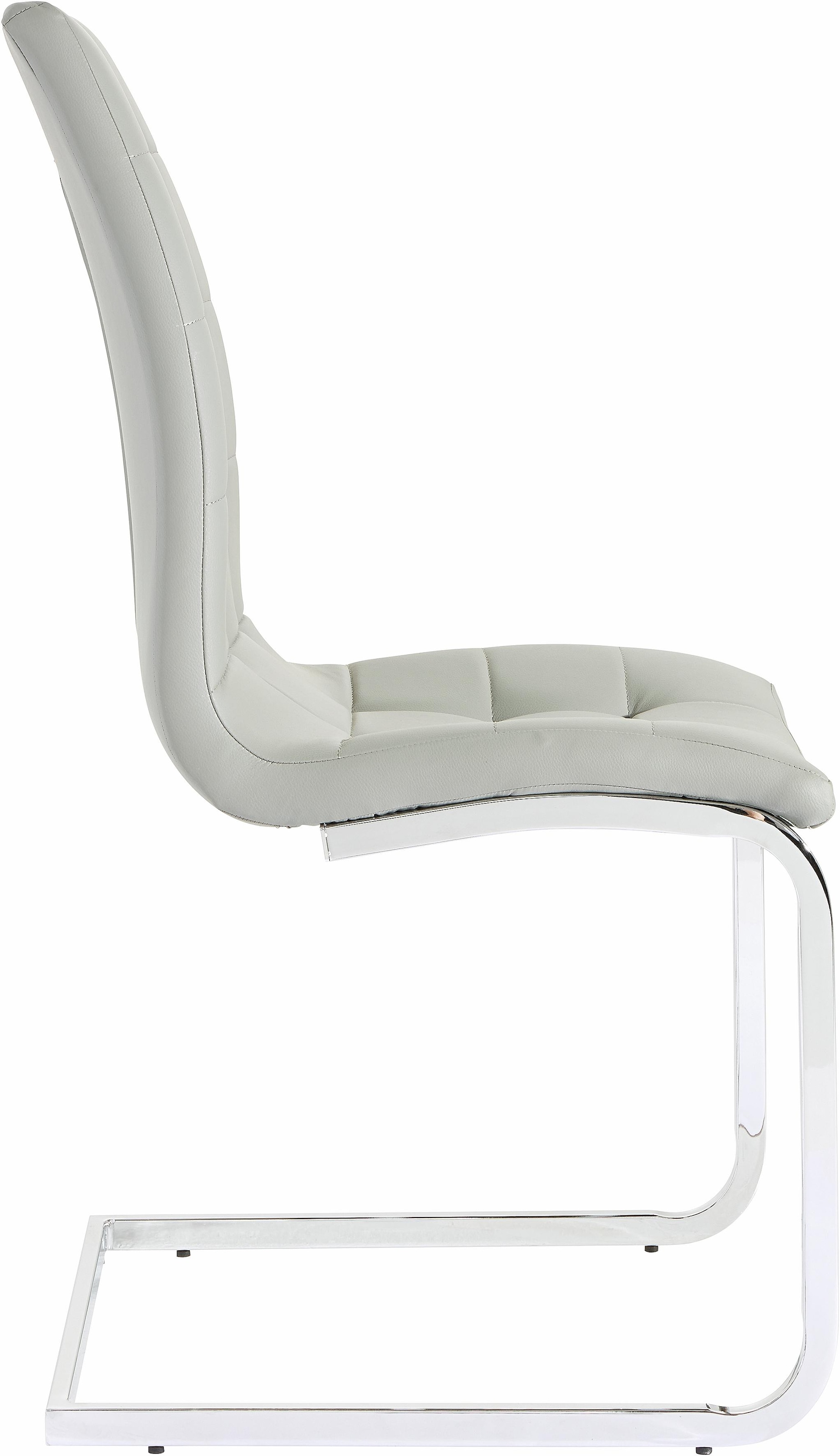 GOODproduct Chaise cantilever »Lola« (Set) 2 cuis2 oder 4 Stück, Bezug in Kunstleder oder Samtsoff, chrom Metallgestell