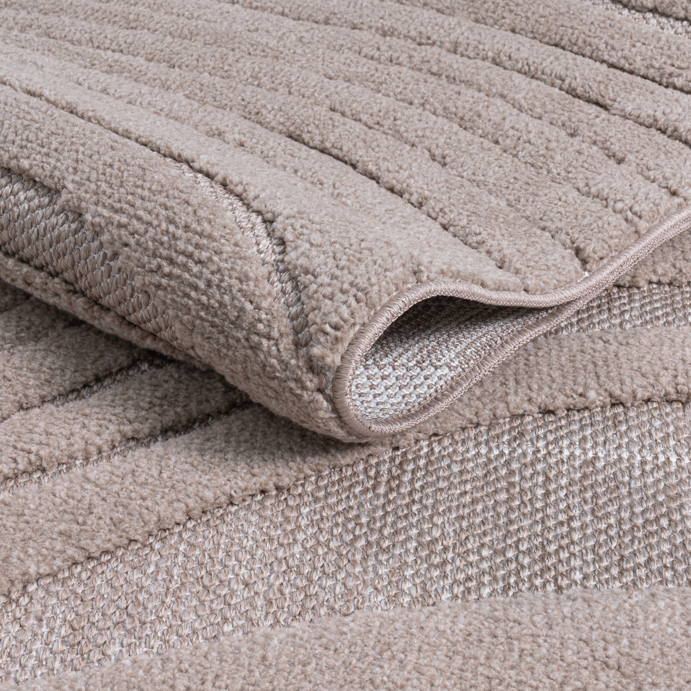 GOODproduct Tapis »Samelia mit Fransen, Wellendesign, Balkon, Camping« Rectangulaire 6 mm Höhe Hoch-Tief-Struktur, In- und Outdoor geeignet für Küche oder Esszimmer