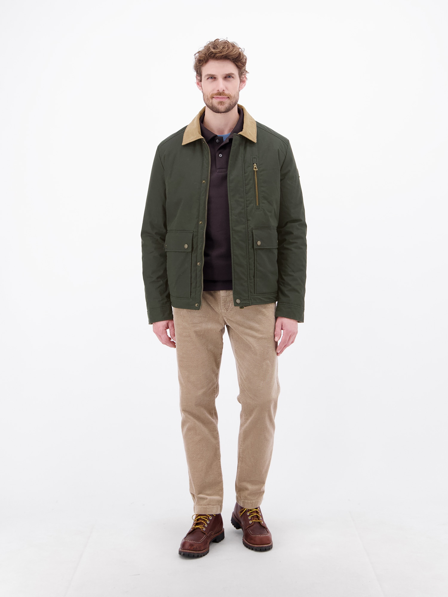 LERROS Blouson »Maskuliner Blouson aus hochwertiger, gewachster Baumwolle« sans capuche
