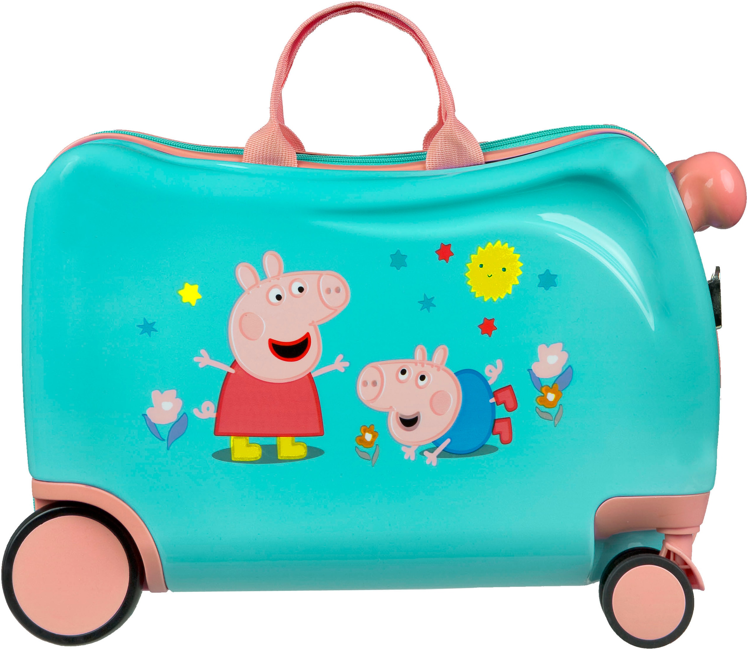 UNDERCOVER Valise pour enfants »Ride-on Trolley, Peppa Pig« 20 litre 4 Rollen zum sitzen und ziehen