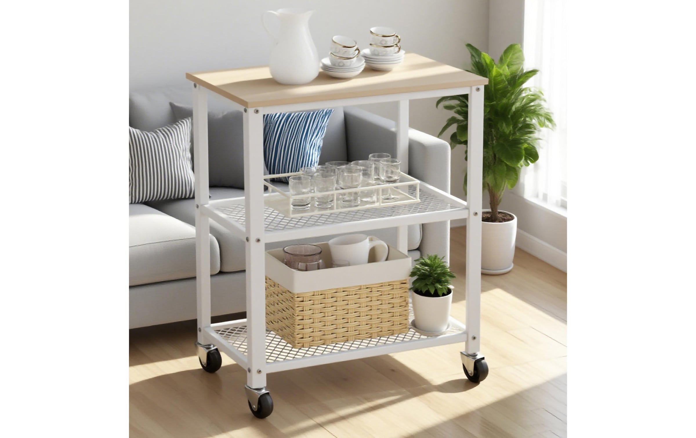 relaxdays Küchenwagen »77.5 x 60 cm«