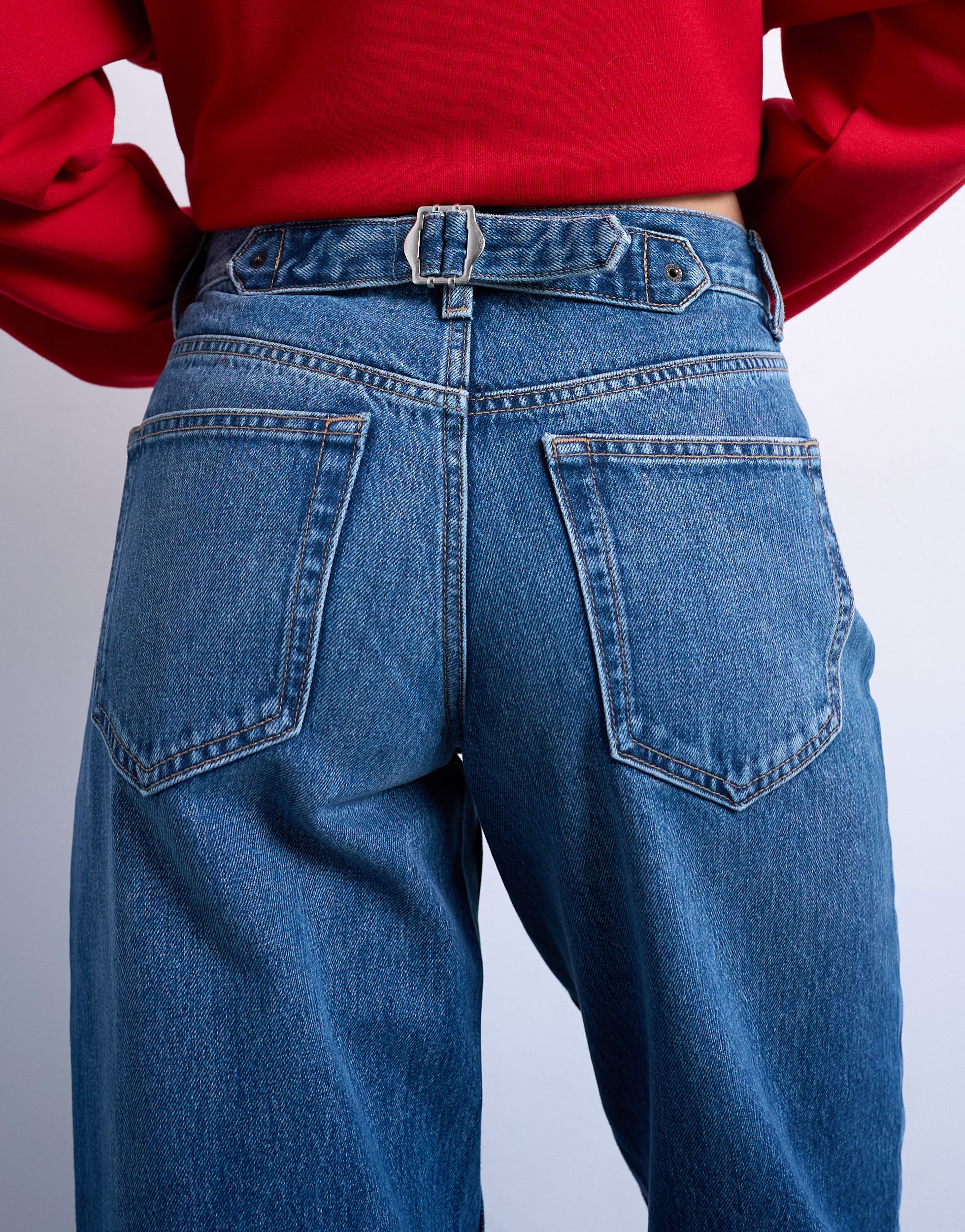 TOPSHOP Weite Jeans »TSCINCH LR WIDE DNM JEANS MB NOOS« Baumwolle, relaxed fit, low waist