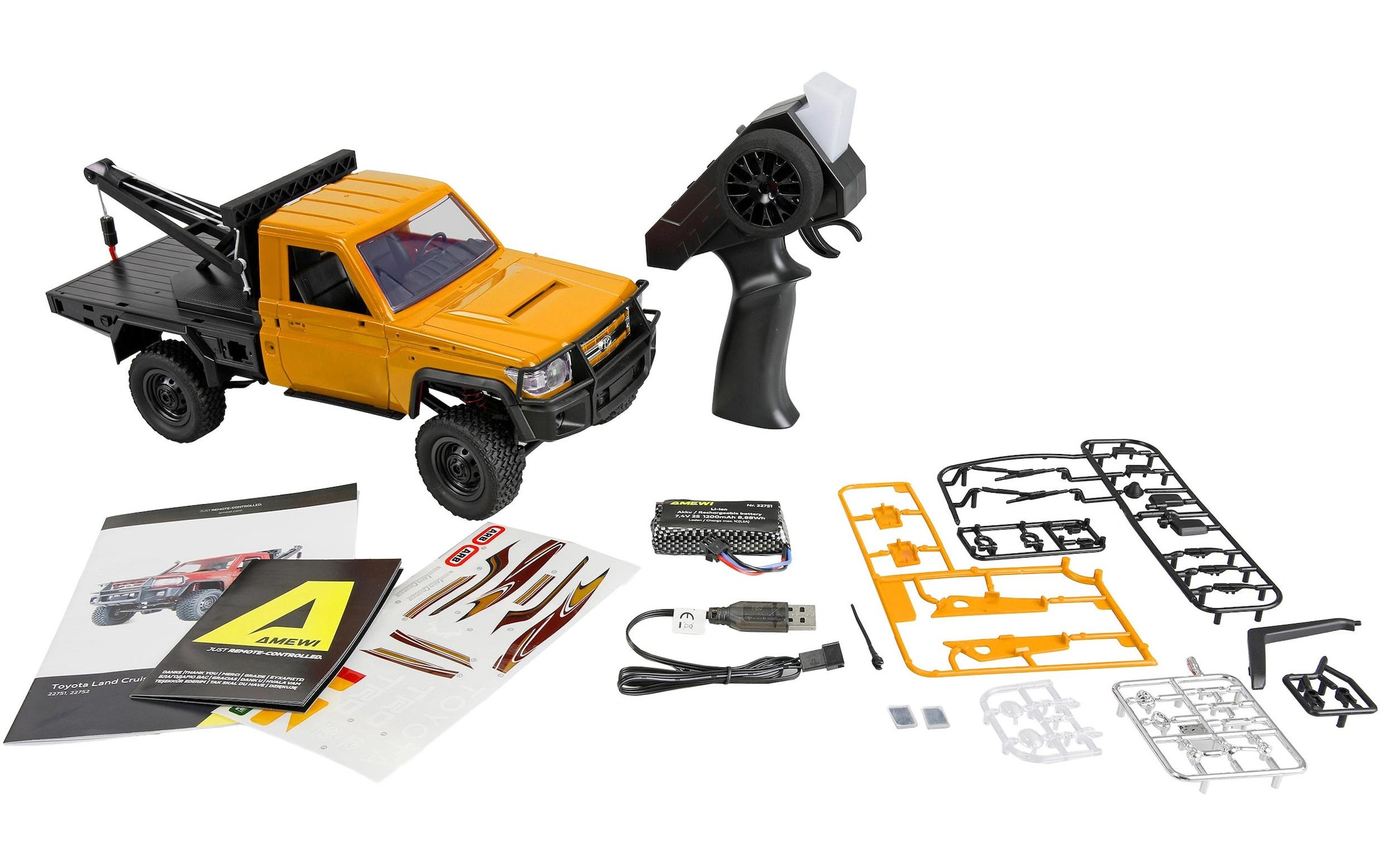 Amewi RC-Auto »Toyota Land Cruiser Abschleppwagen 1:12 RTR« Antrieb 4x4
