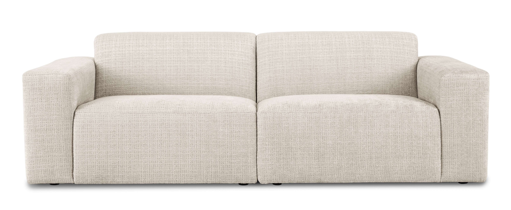 GOODproduct 3-places »Koa, 228 cm, Modulsofa in Cord, Chenille, Struktur, Webstoff« Designsofa, weicher Lounge-Sitzkomfort, Welleunterfederung, bodentief
