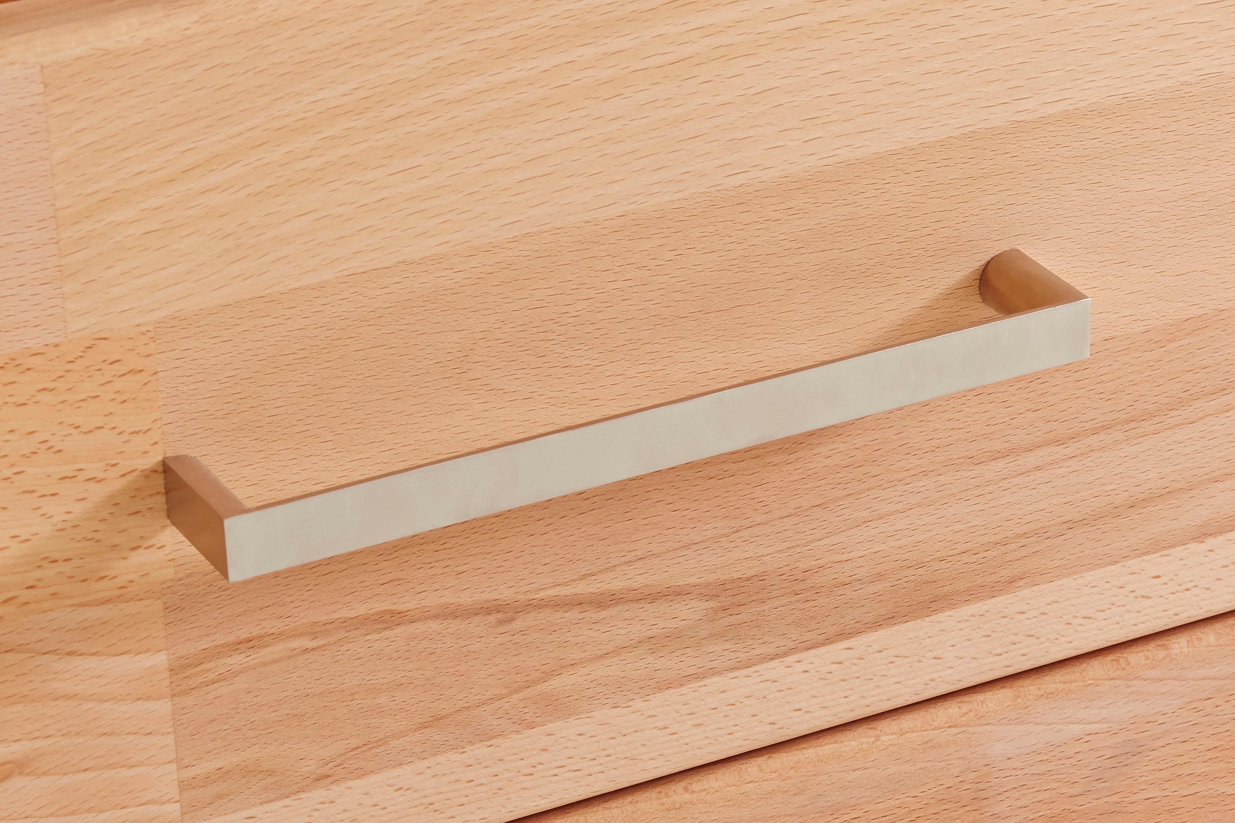 GOODproduct Lowboard »Ribe,140cm breit,38cm hoch mit 2 Klappen,Oberplatte aus Massivholz« Holz massiv, Holzwerkstoff, Metall Griffe,2 Klappen