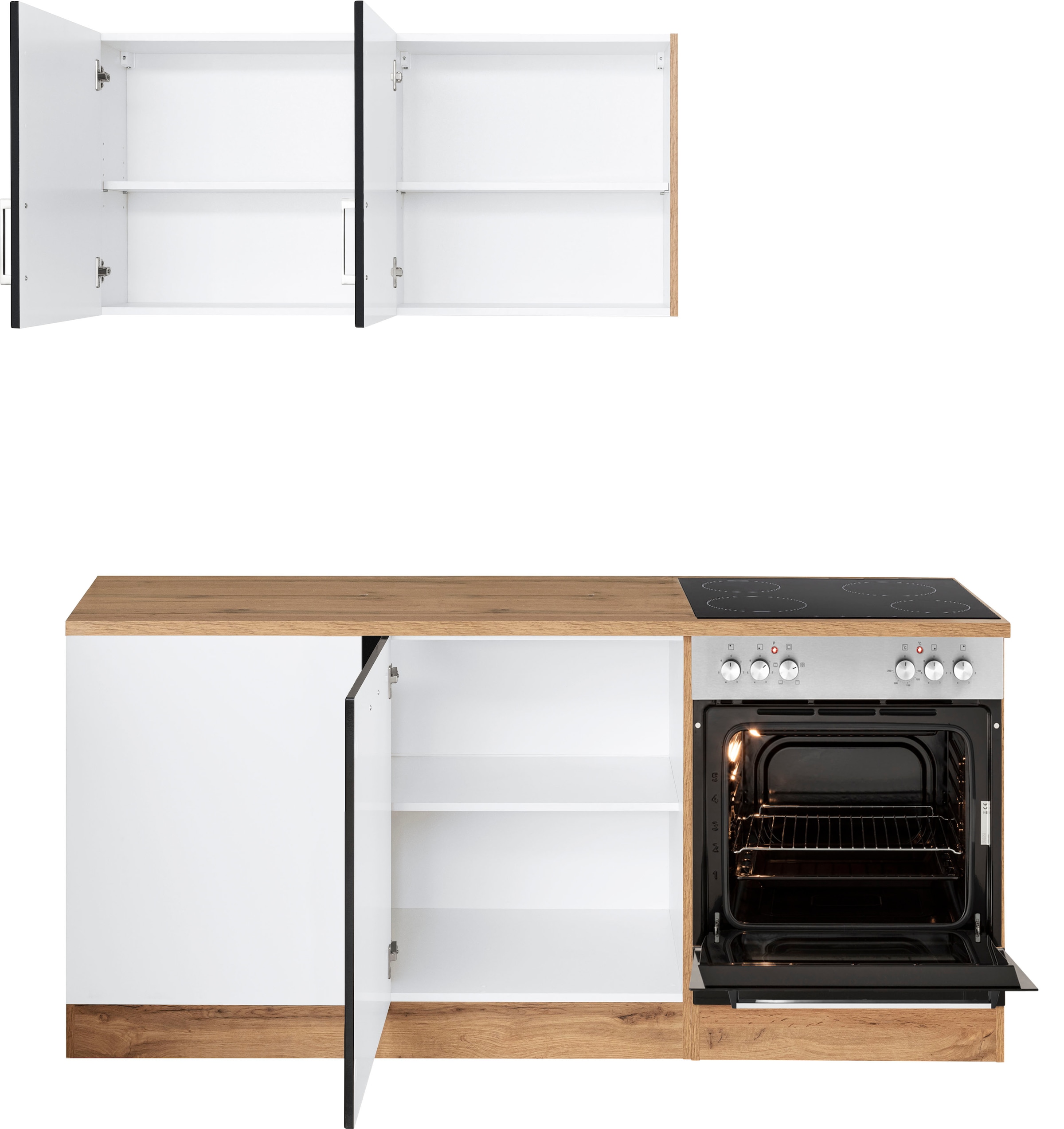 KOCHSTATION Winkelküche »KS-Tinnum« ohne E-Geräte, Stellbreite 240/180 cm