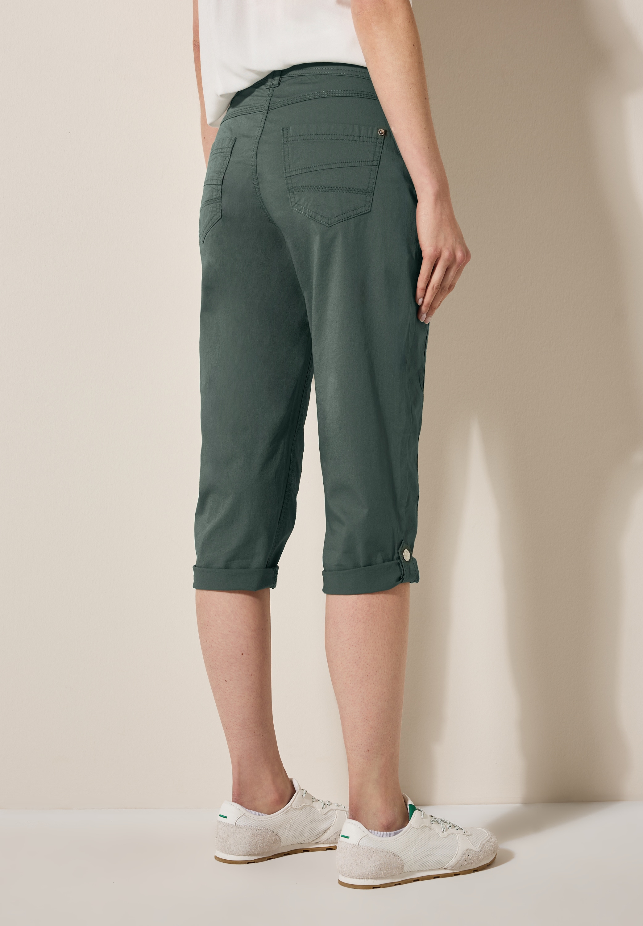 Cecil Pantalon capri »Style New York«  Sommerhose mit Knopfdetails am Bund