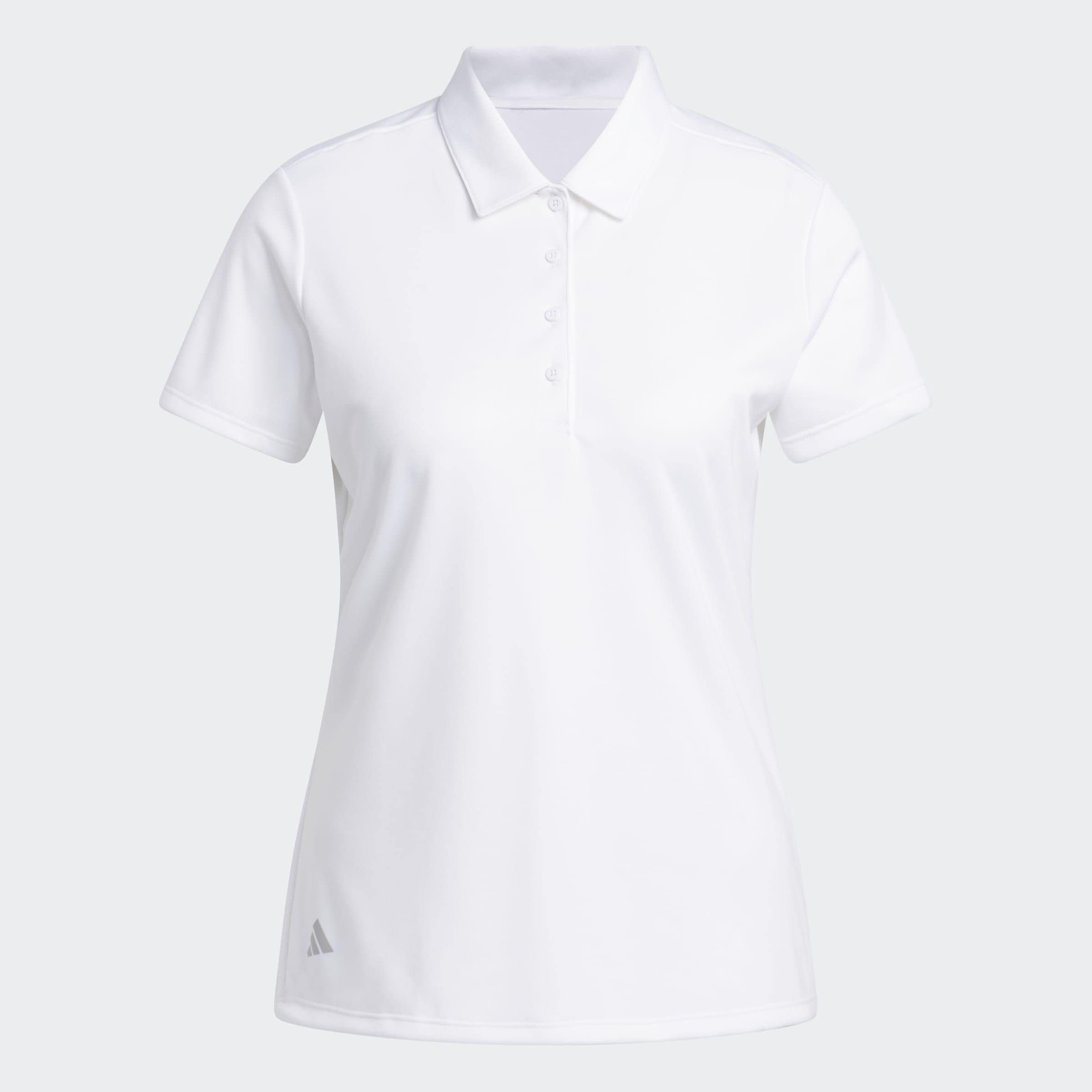 adidas Performance Polo »SOLID PERFORMANCE SLEEVE FÜR DAMEN« mit Druckknopfverschluss, aus Polyester, leichtes Pikeematerial