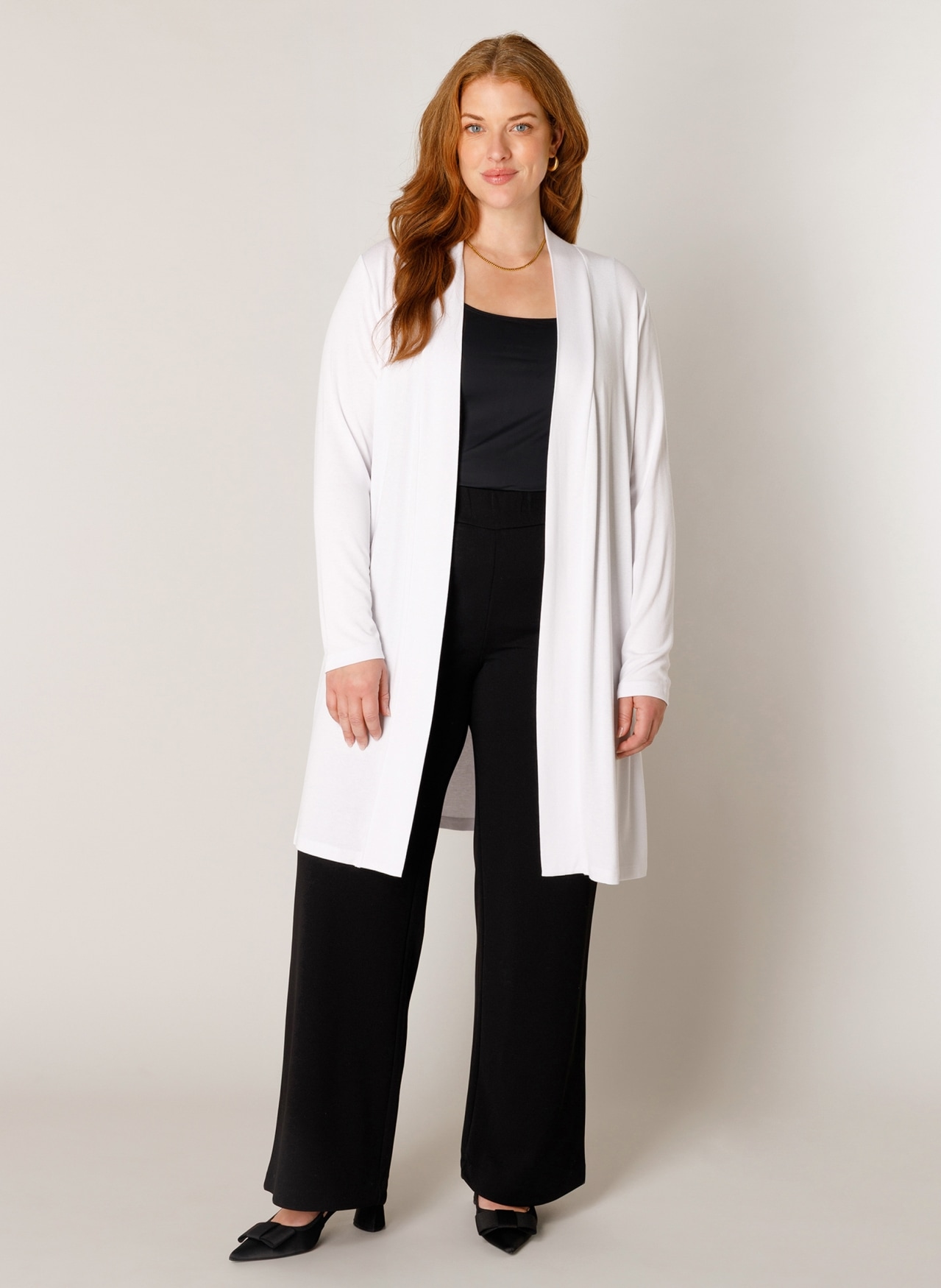 Base Level Curvy Longstrickjacke »Ayla Long« Grosse Grössen