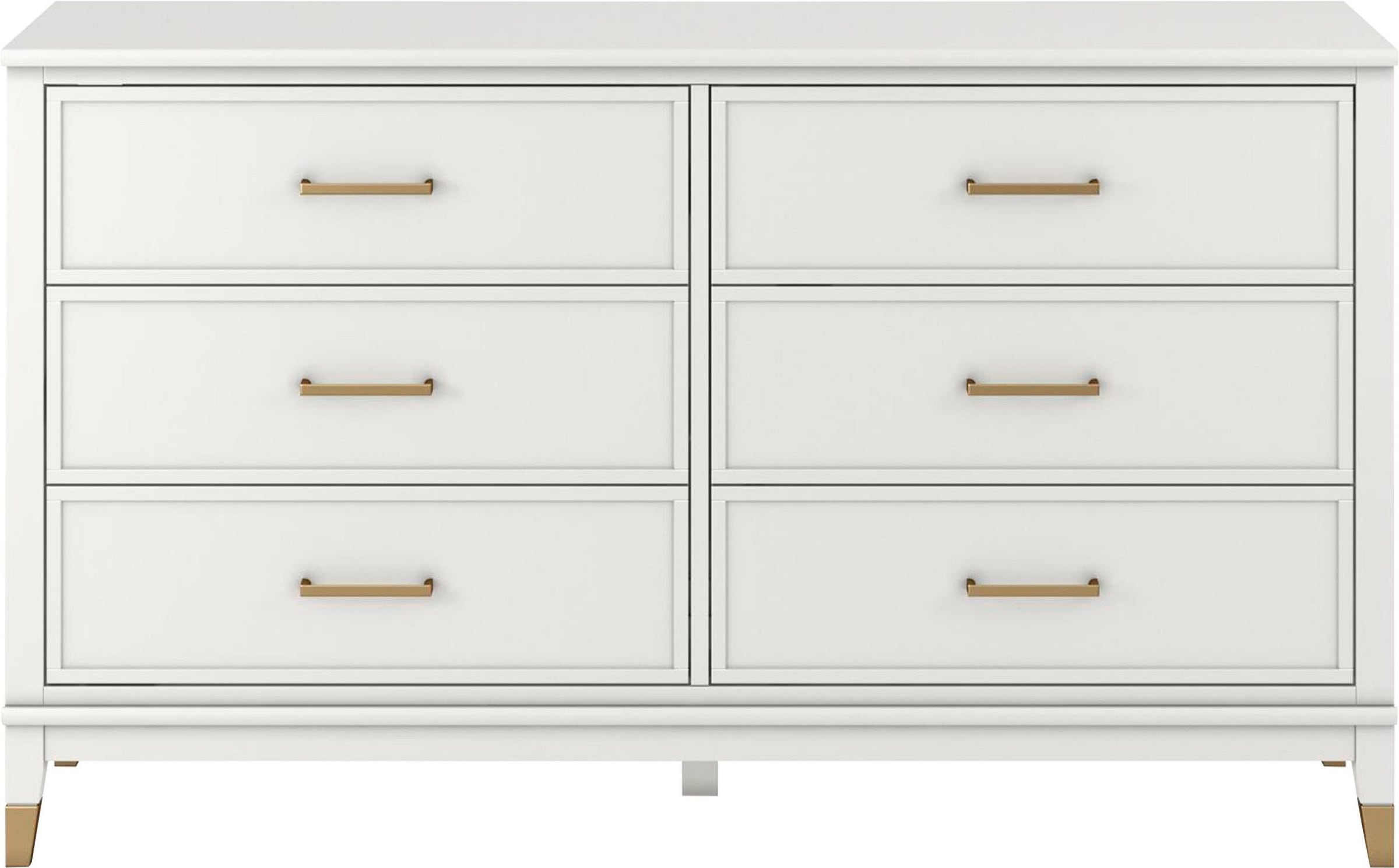 CosmoLiving by Cosmopolitan Commode »Westerleigh« mit 6 Schubladen, MDF, Beine aus Massivholz, Höhe 85 cm, Breite 145 cm