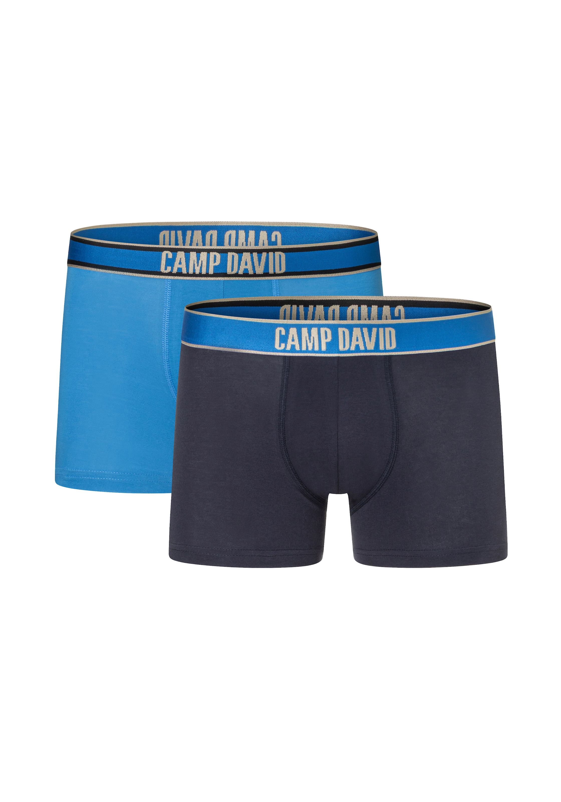 CAMP DAVID Boxers »casual« 2 paires,  avec ceinture élastique
