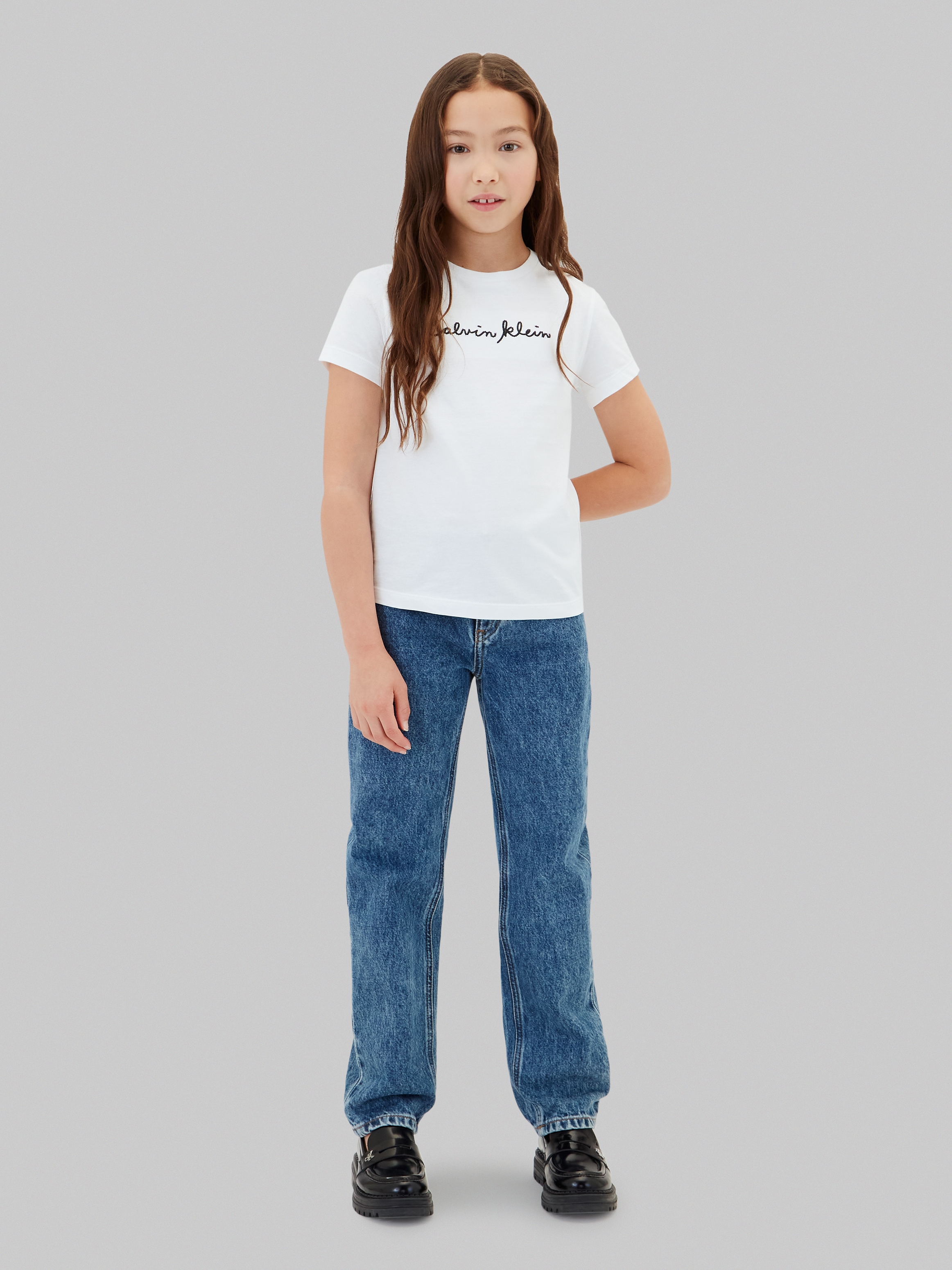Calvin Klein Jeans T-shirt Encolure ronde, coupe slim, coton pur
