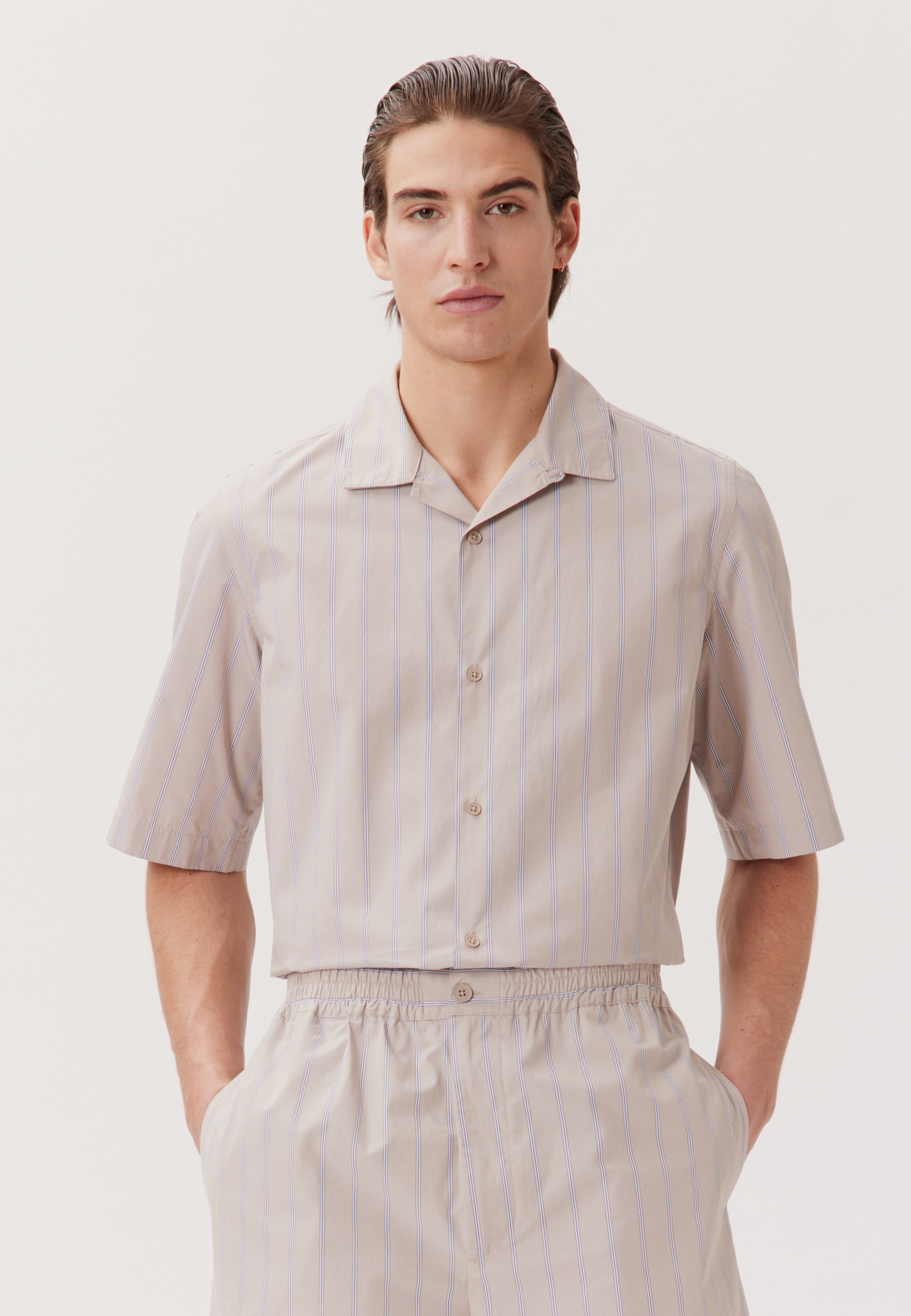 studio seidensticker Businesshemd »Studio« Regular 1/2 Reverskragen Streifen