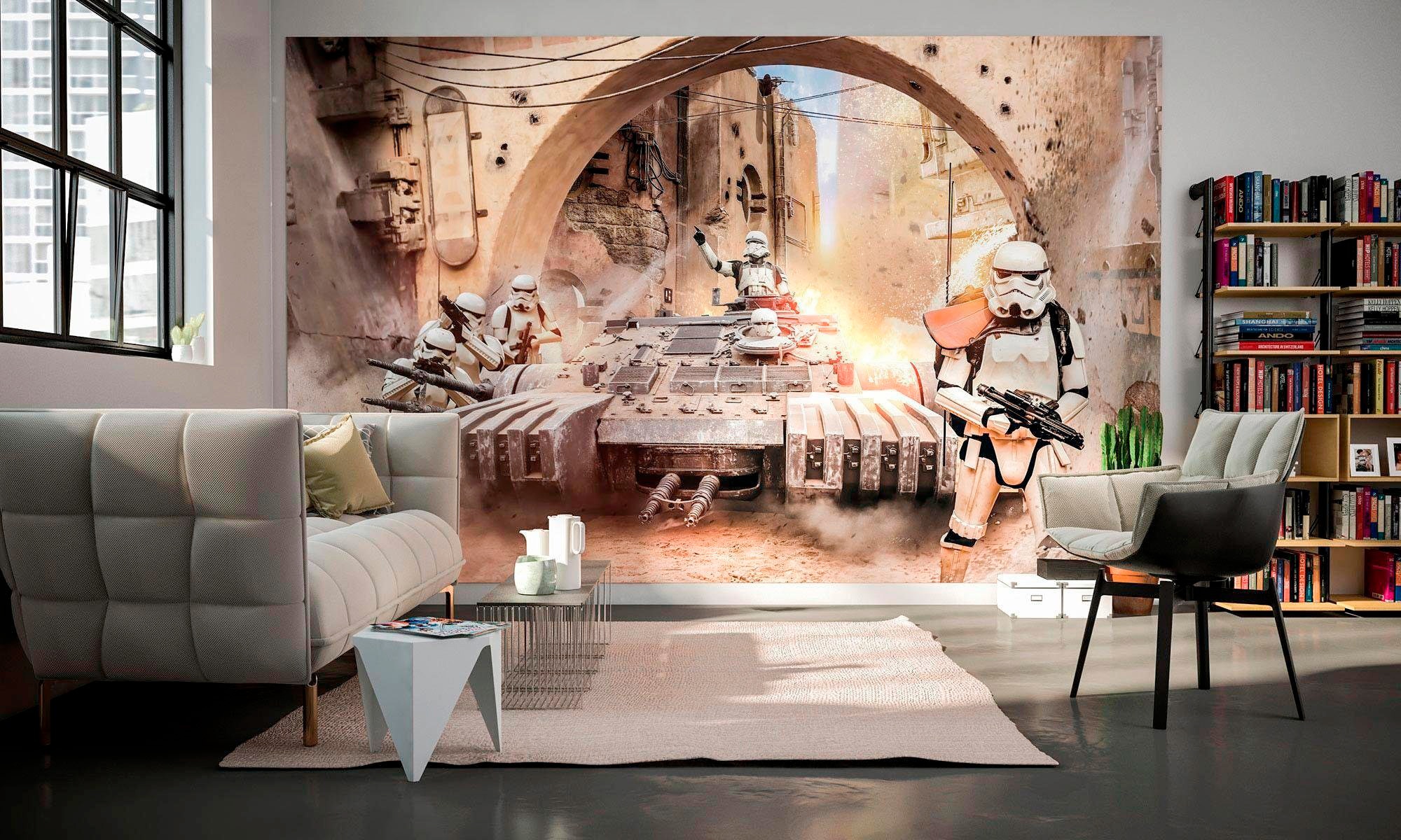 Komar Papier peint intissé »Digitaldruck Vlies -  Star Wars Tanktrooper - Grösse 400 x 250 cm« imprimé Kinderzimmer