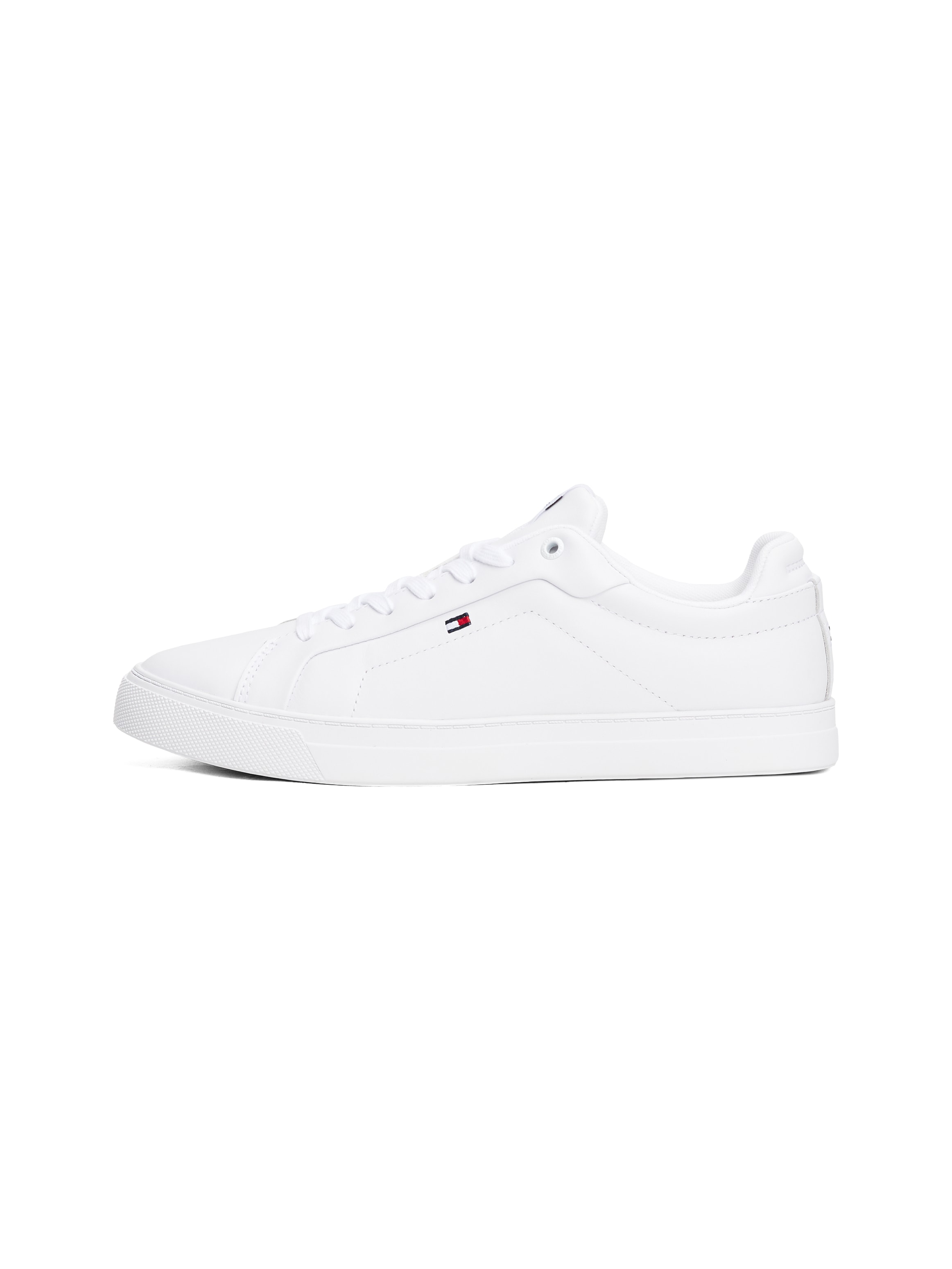Tommy Hilfiger Sneakers »ICON COURT LTH FLAG ESS«  , Freizeitschuh, Halbschuh, Schnürschuh mit kleiner Logoflagge