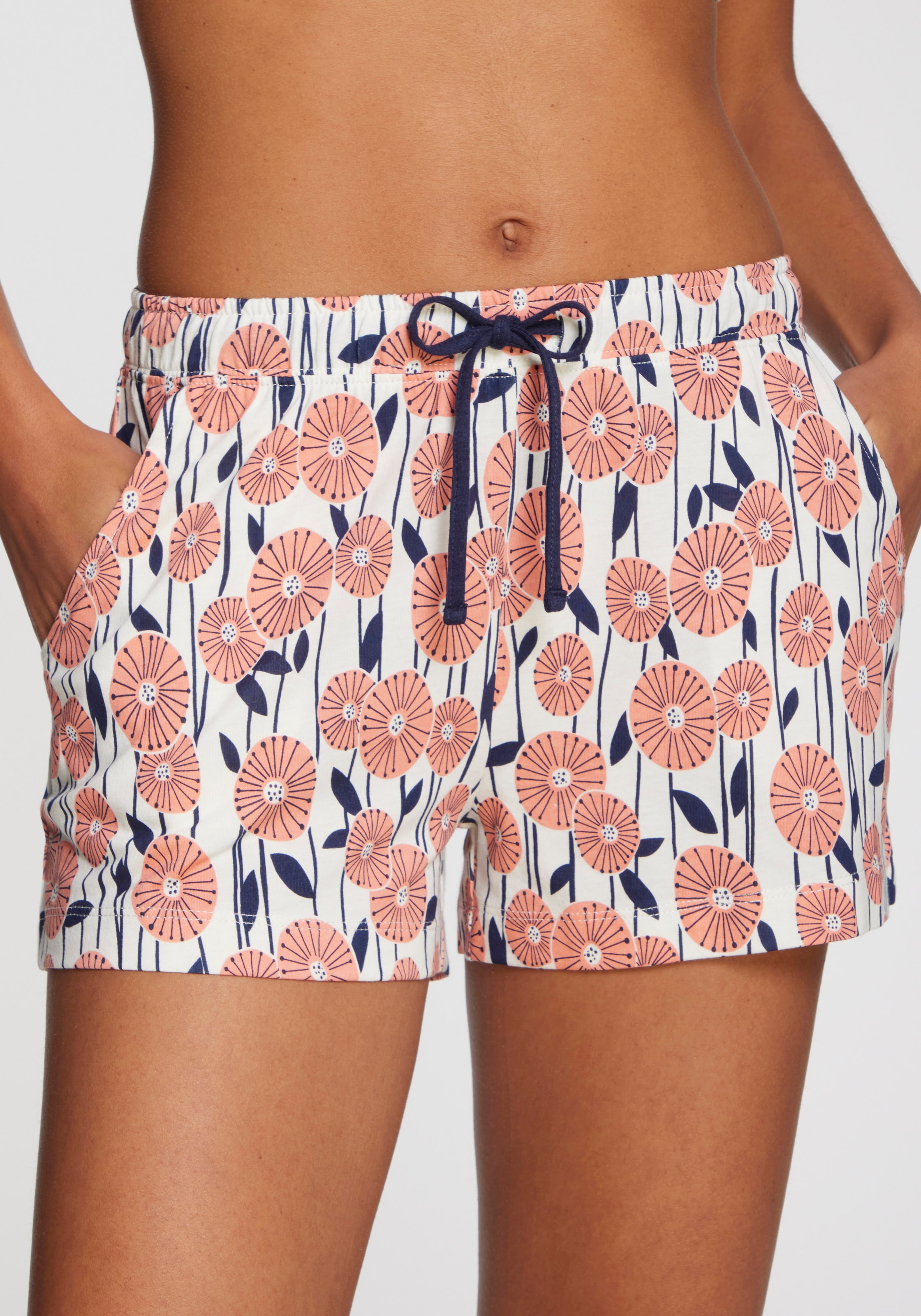 Vivance Dreams Pyjamashorts  mit schönem Alloverdruck