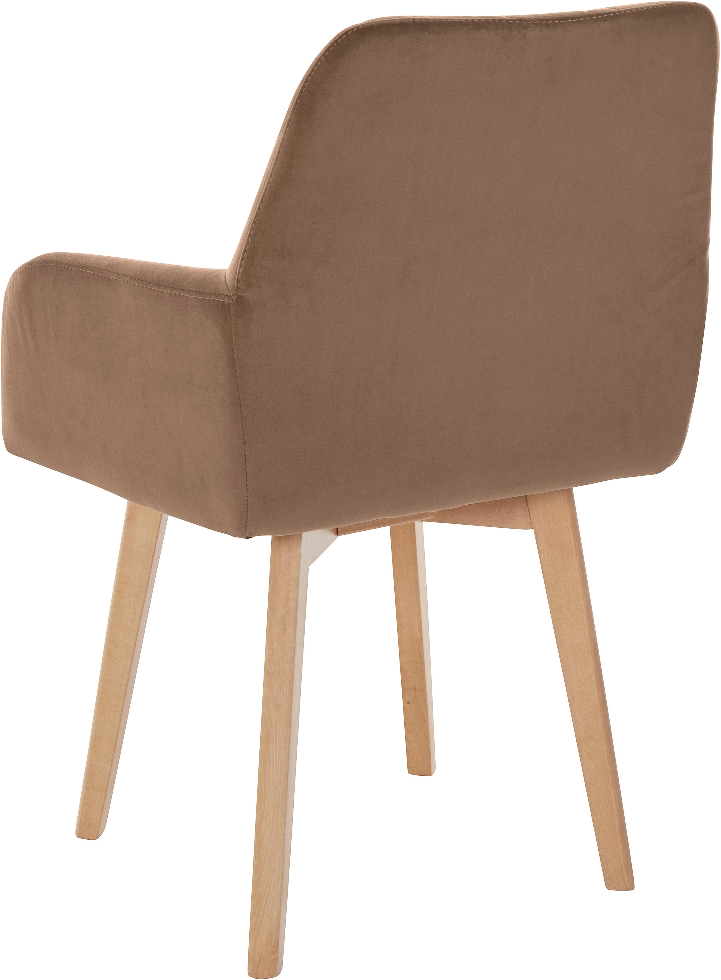 Home affaire Armlehnstuhl »Brest« (Set) 2 Stk.Sitz und Rücken gepolstert,  Rautensteppung im  Rueckenlehne