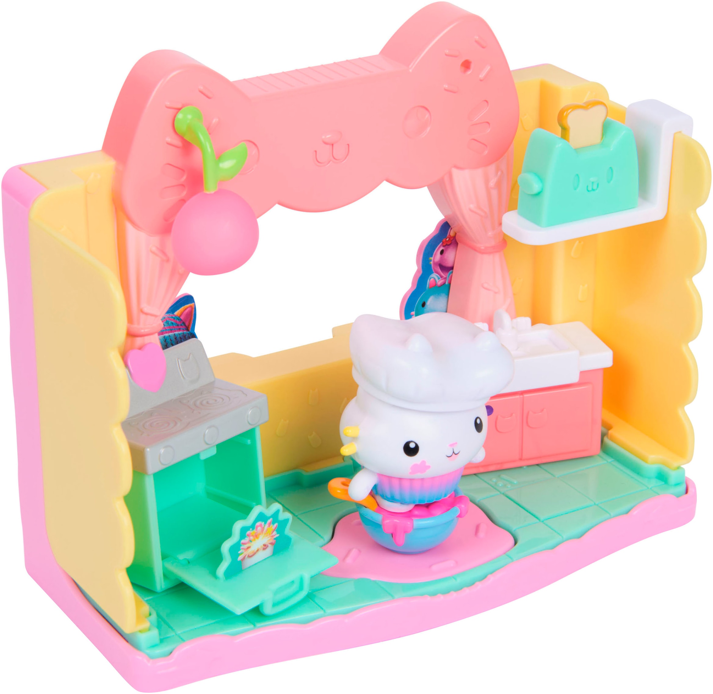 Spin Master Monde de jeu »Gabby’s Dollhouse: Der Film – Portal Raum« Cakeys zuckersüsse Sprinkleküche"
