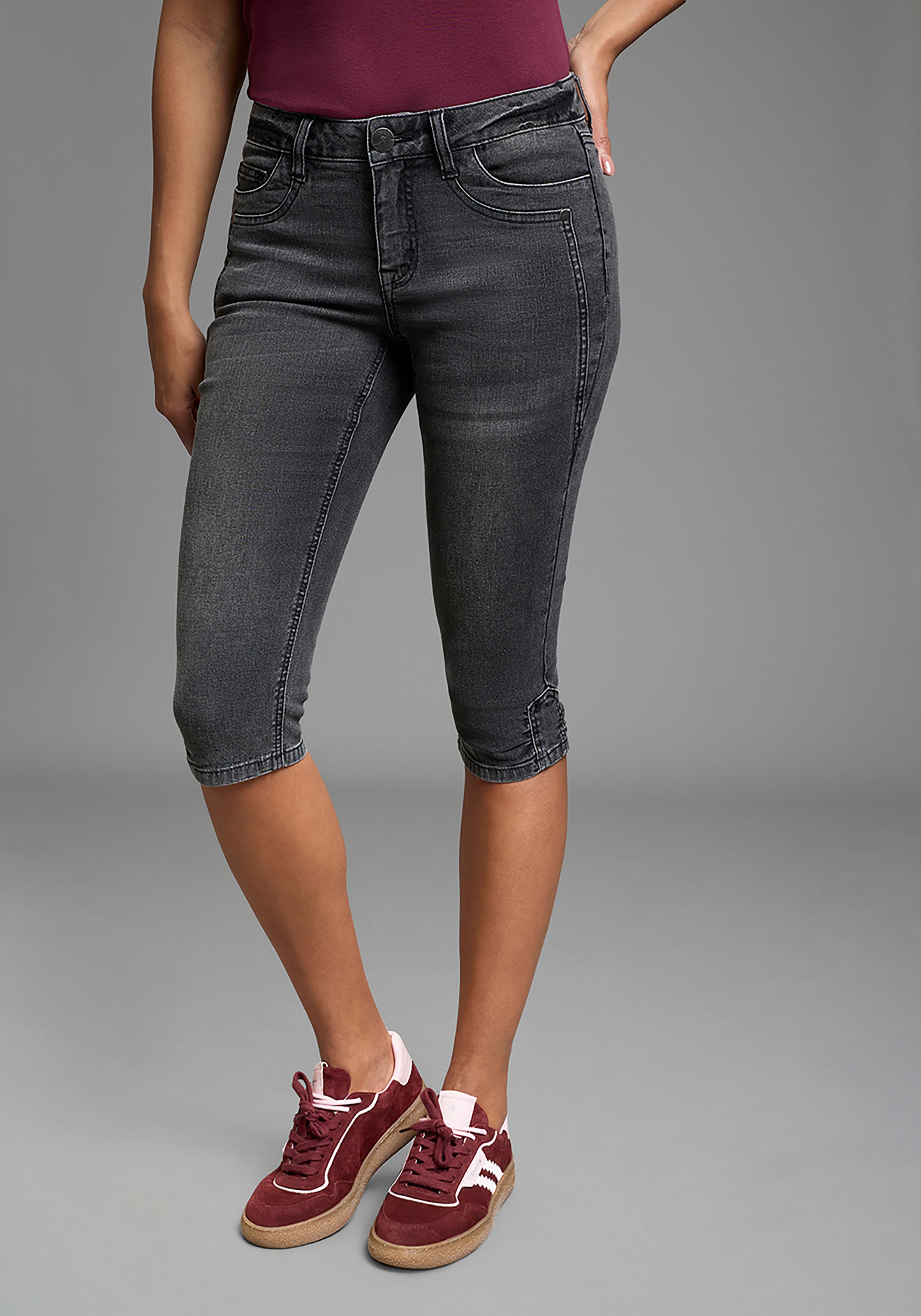 Arizona Caprijeans Skinny Fit, 3/4-Länge, mit Eingrifftaschen und Gesässtaschen