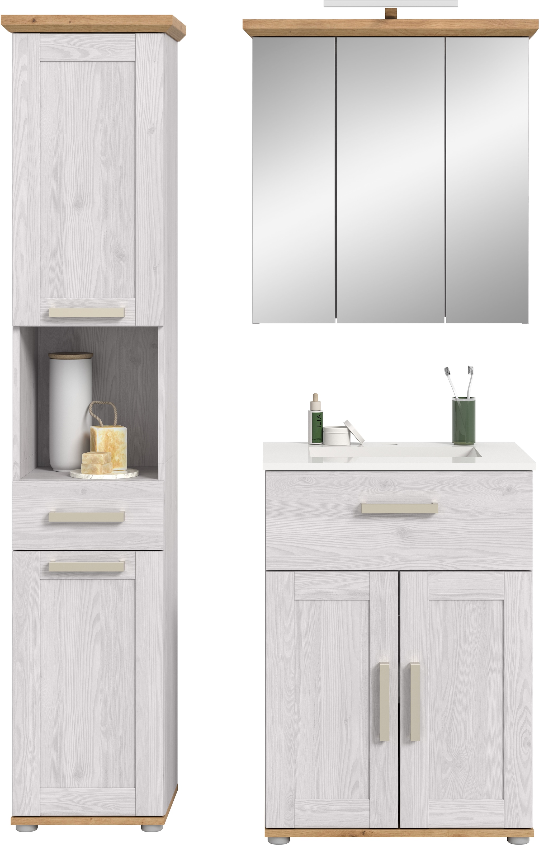 welltime Ensemble de meubles de salle de bain »COSENZA« 4 cuis tlg.