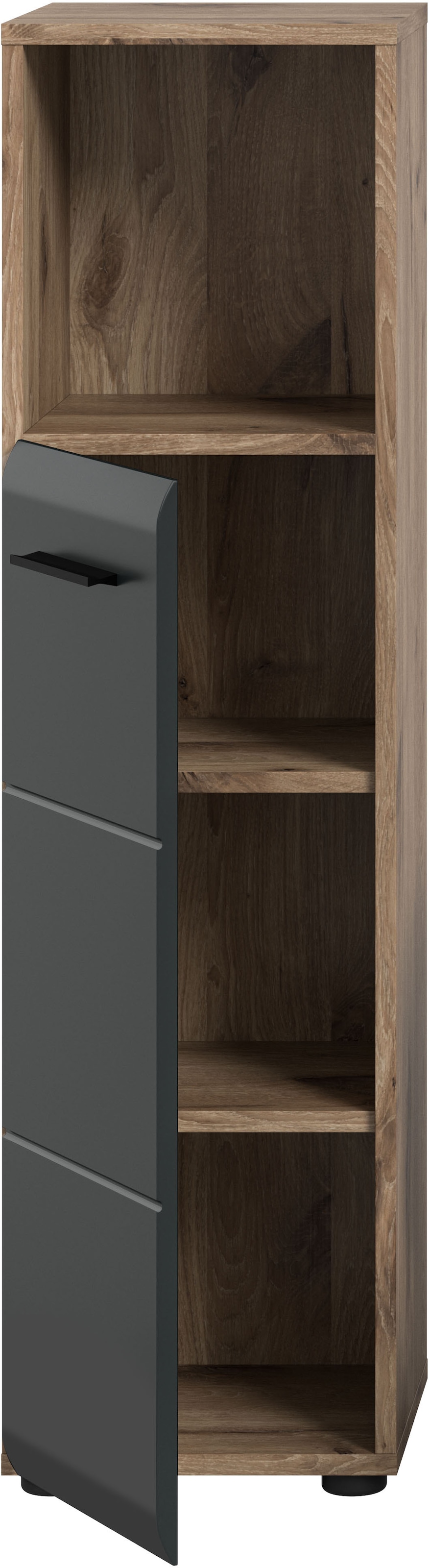 INOSIGN Stauraumschrank »FLORENZ, TOPSELLER!, Höhe 110 cm, 1 Tür, 2 Fachböden, 1 offenes Fach« TOPSELLER!, 1 Stk. tlg. Türanschlag wechselbar, hochwertige MDF Front, Badschrank, Bad