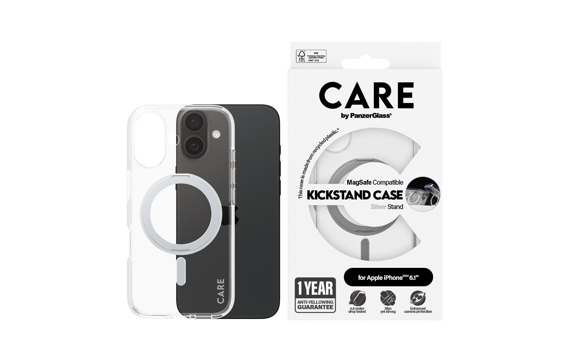 CARE by PanzerGlass Backcover »Feature Kickstand iPhone 16« iPhone 16