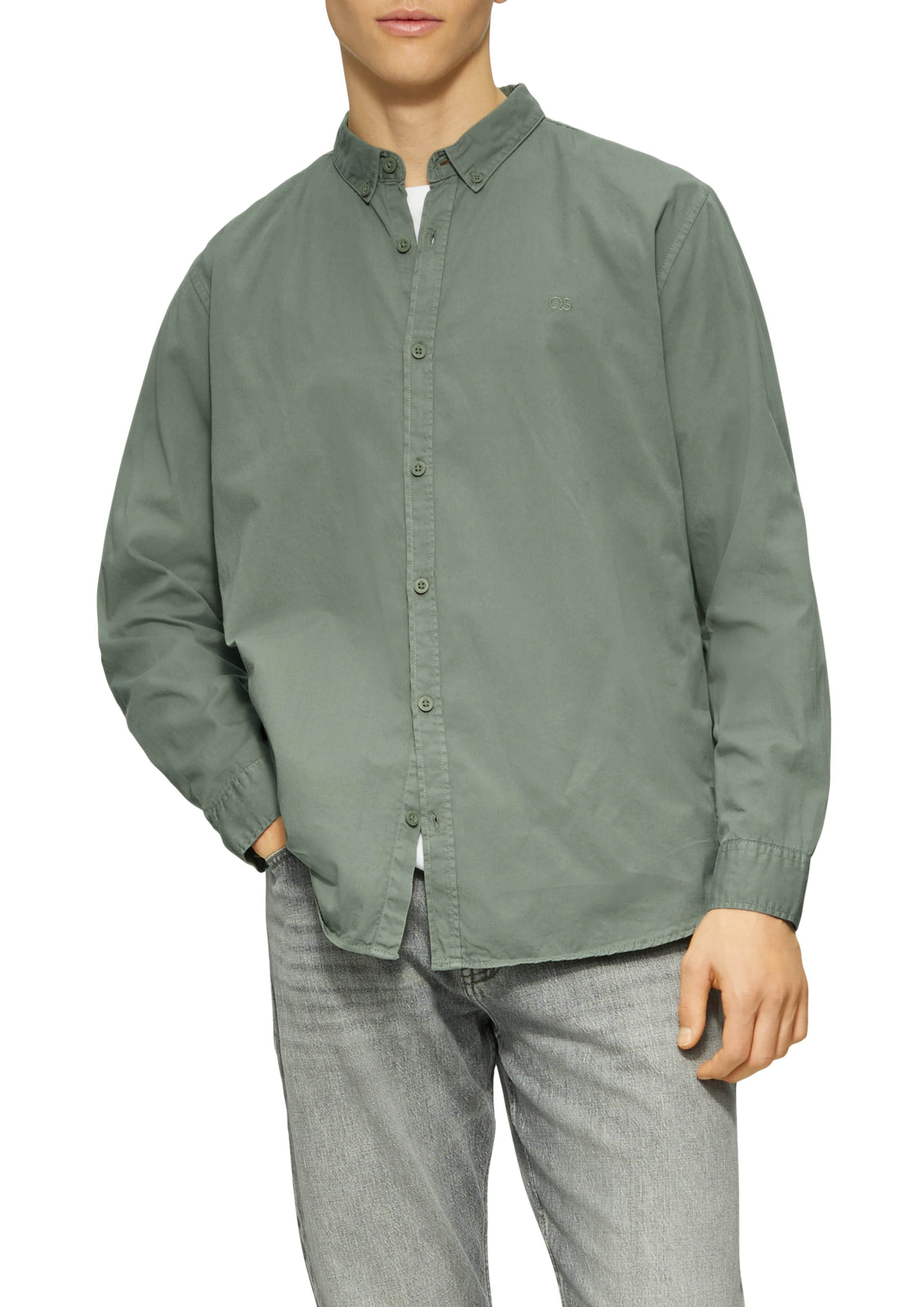 QS Langarmhemd mit Manschetten