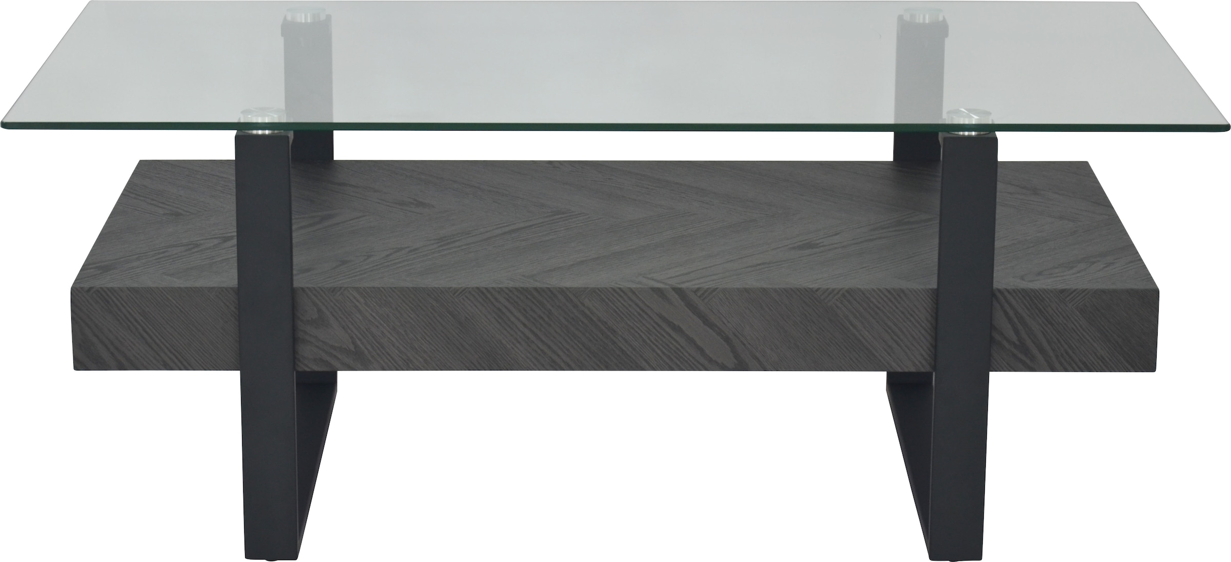 HELA Table basse »KONRAD« 1 cuis tlg. Couchtisch; Ablageboden; Glasplatte; Kufengestell