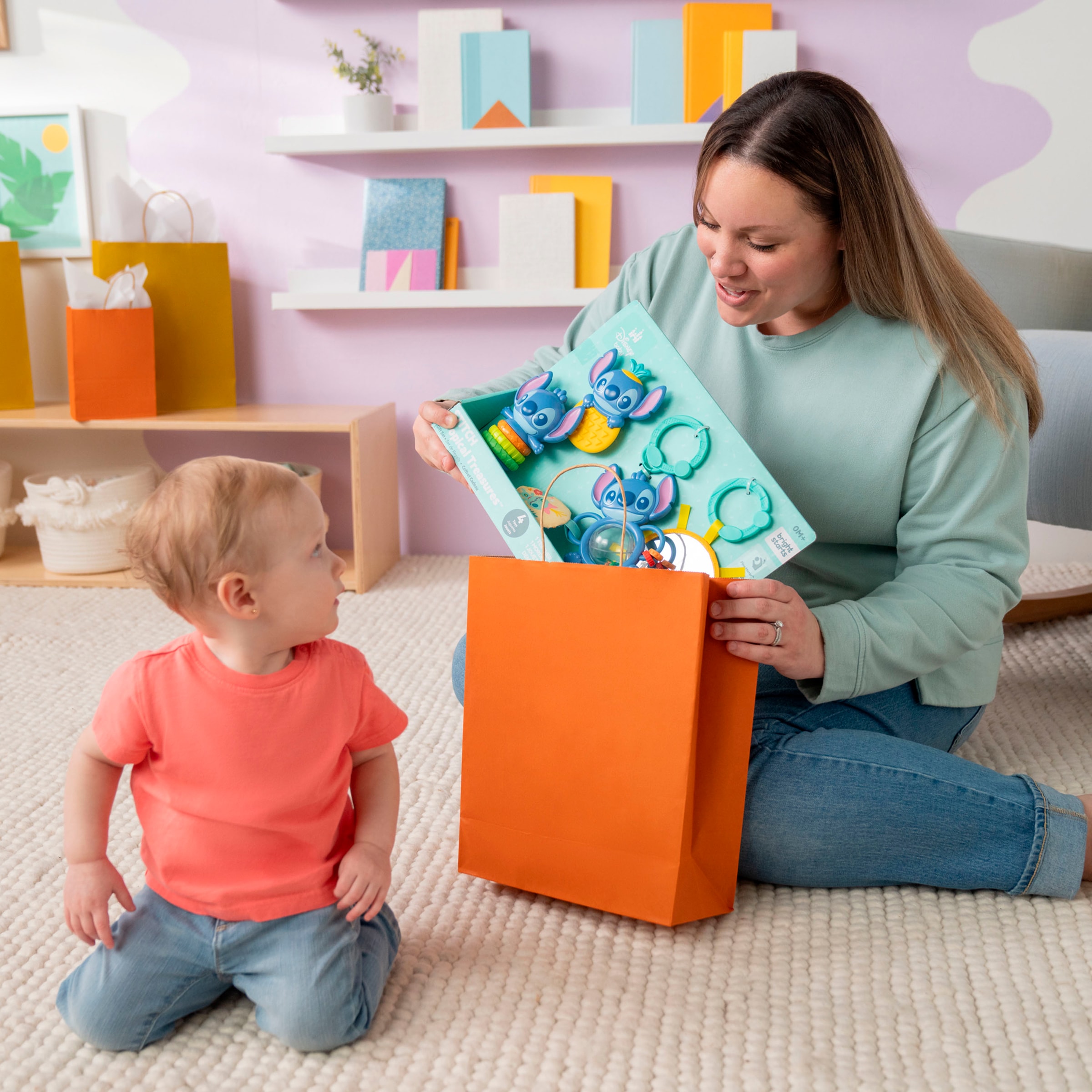 Bright Starts Greifspielzeug »Geschenkset Stitch Tropical Treasures«