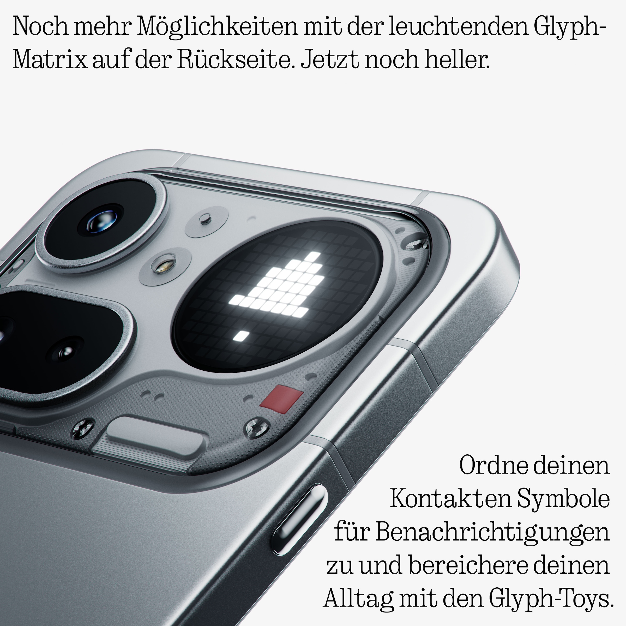 NOTHING Smartphone »Phone (4a) Pro« silber