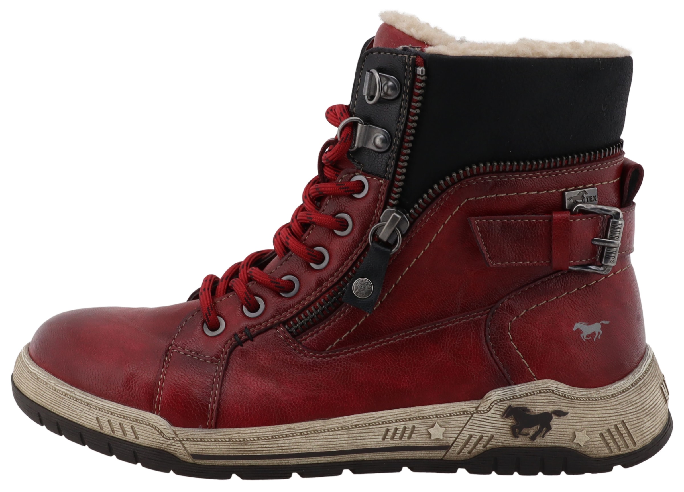 Mustang Shoes Bottes d'hiver »Ihana«  sneakers montantes, bottes d'hiver avec doublure chaude et TEX