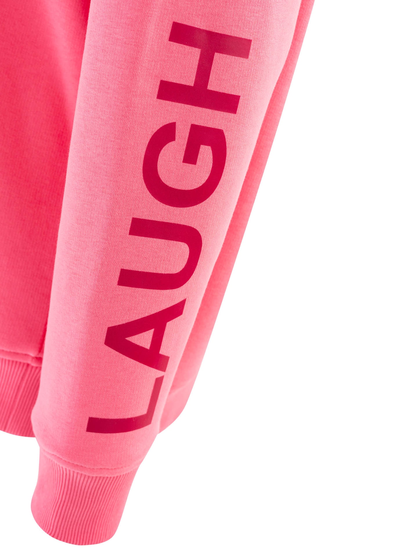 Zwillingsherz Hoodie »"SMILE & LAUGH"«, impression sur bras et poitrine, capuche avec cordon imprimé, poche kangourou
