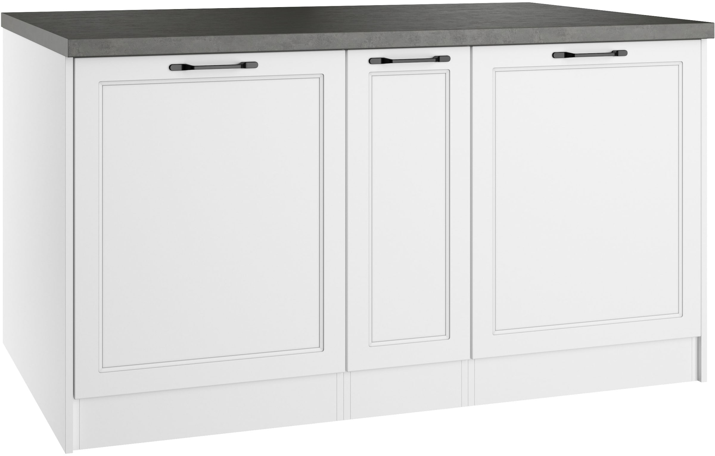 KOCHSTATION Ilot de cuisine »KS-Lani, Breite 153 cm, mit Flaschenregal« façades MDF, plan de travail épaisseur 38mm