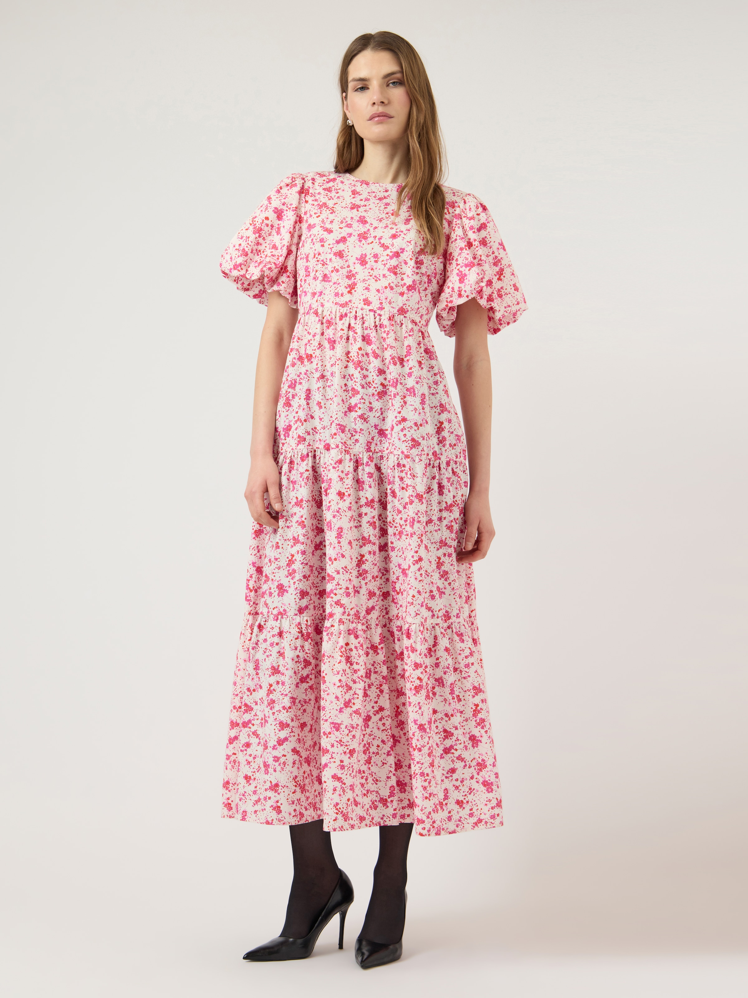 Y.A.S Midikleid »YASCOLEA SS ANKLE DRESS S. NOOS« Sommerkleid, Baumwolle, knöchellang