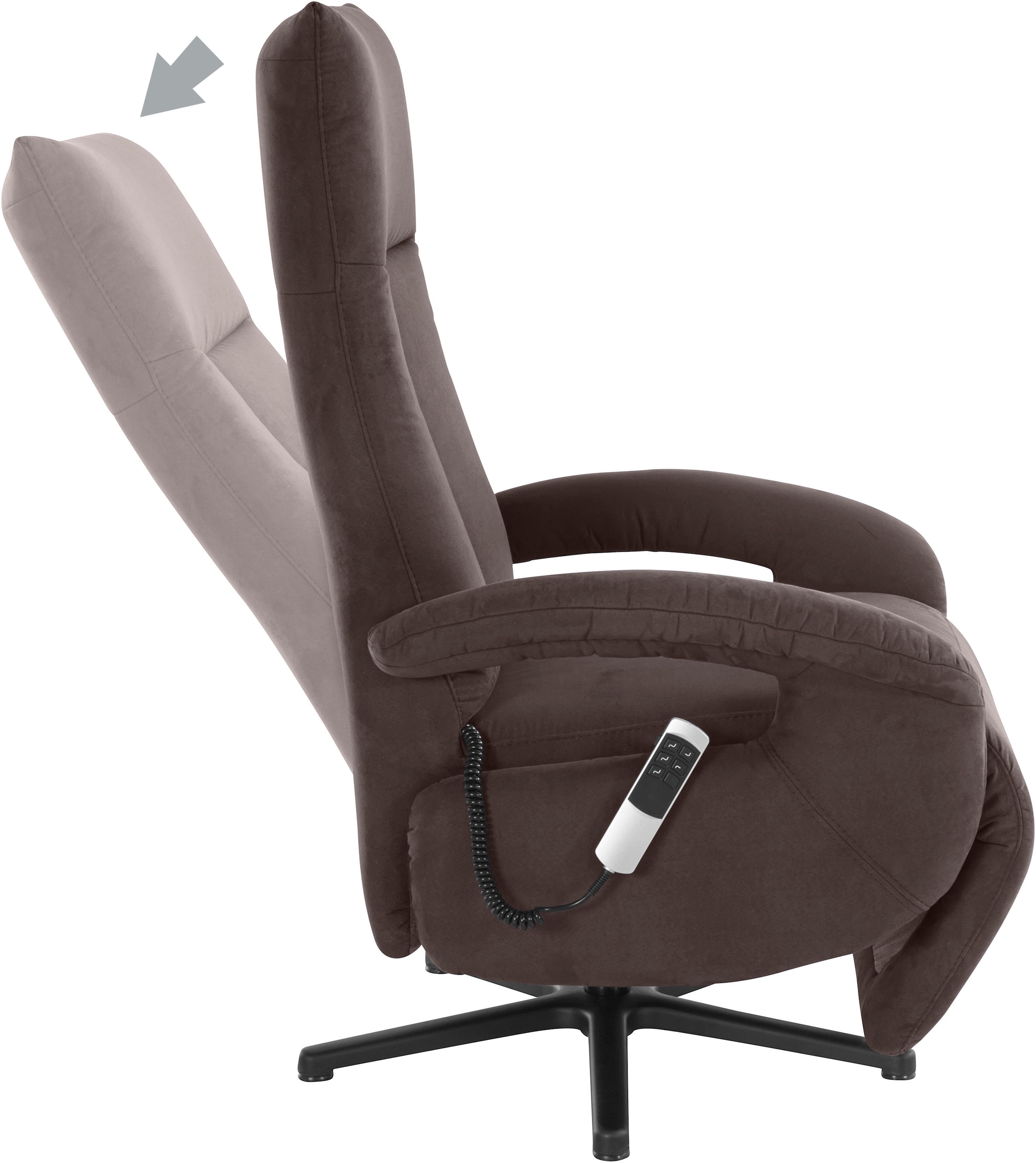 sit&more TV-Sessel »Tycoon« wahlweise manuell, mit zwei Motoren oder mit Akku oder mit 2 Motoren
