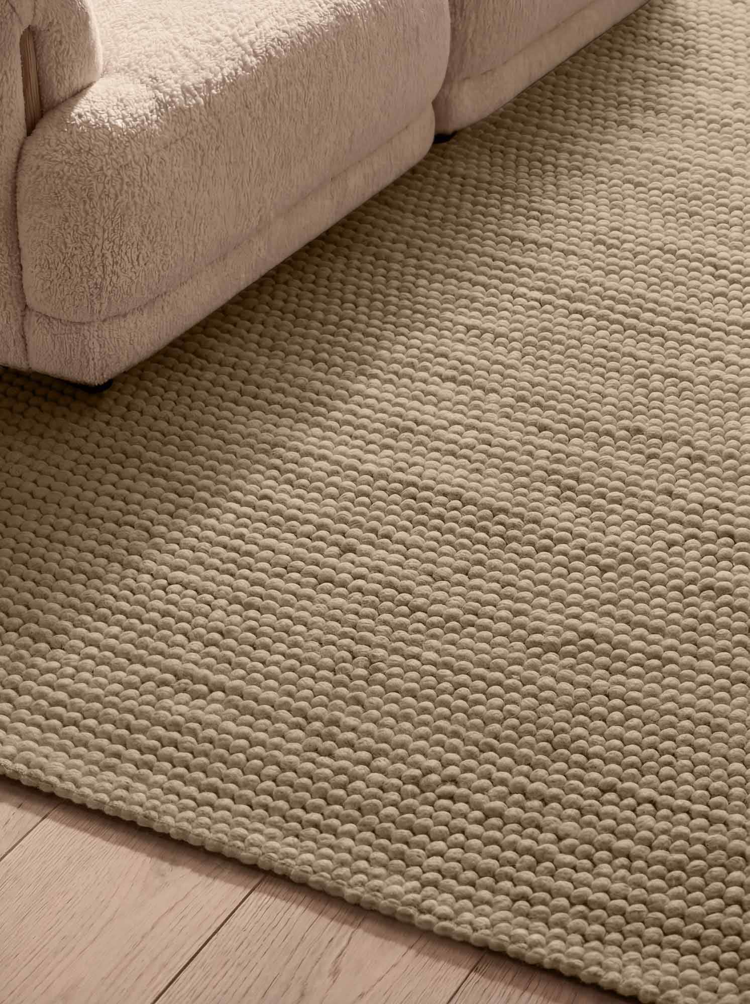 Ted Baker Tapis en laine »Diana« Rectangulaire 16 mm Höhe Laine, naturel, fait main, salon, salle à manger, chambre, scandinave