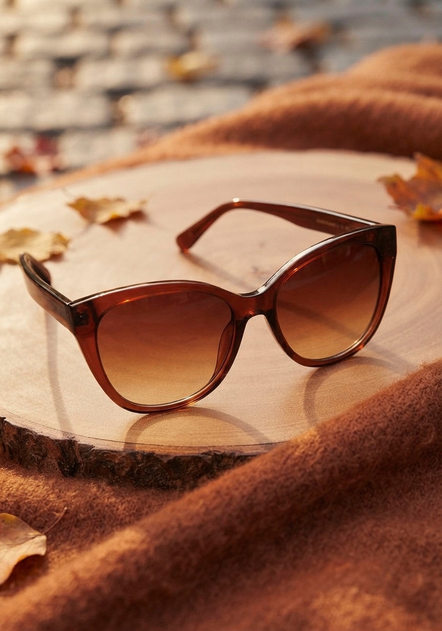 Laura Scott Sonnenbrille braune Verlaufsgläser, Filterkategorie 3, 100% UVA & UVB-Schutz