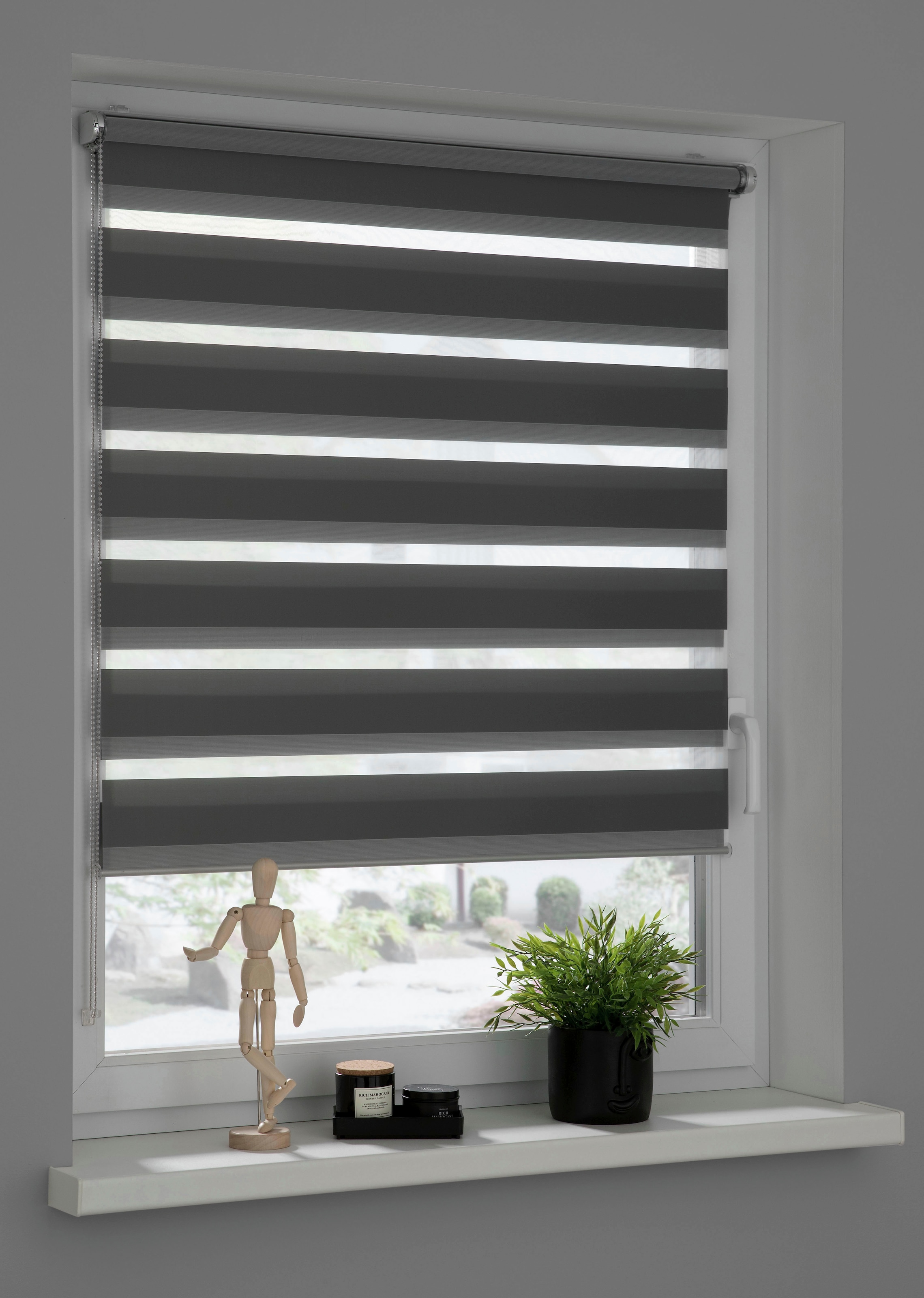 SCHÖNER WOHNEN-Kollektion Store double »Tilda« transparent Avec perçage / sans perçage suspendu librement geklemmt, silberne oder weisse Rollo-Technik