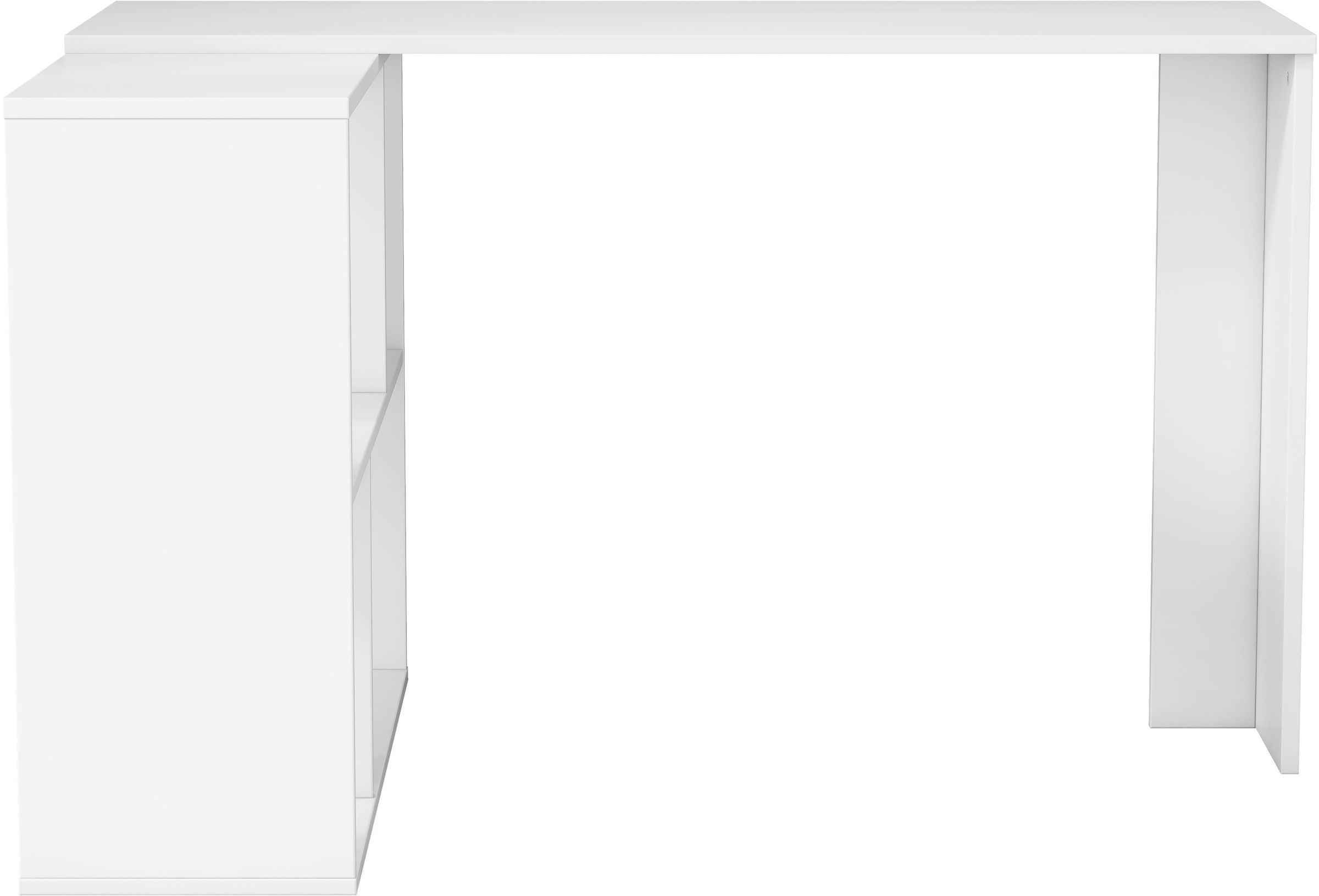 GOODproduct Eckschreibtisch »Jaaron« mit vier offenen Fächern, modernes und elegantes Design