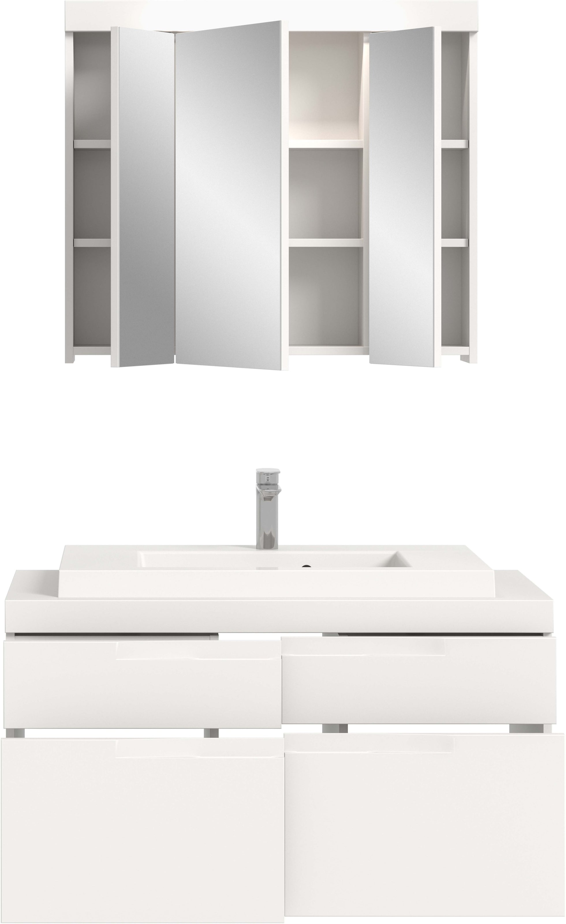 GOODproduct Badmöbel-Set »MAOI, 2-teilige Badkombination, hochwertige MDF Front«