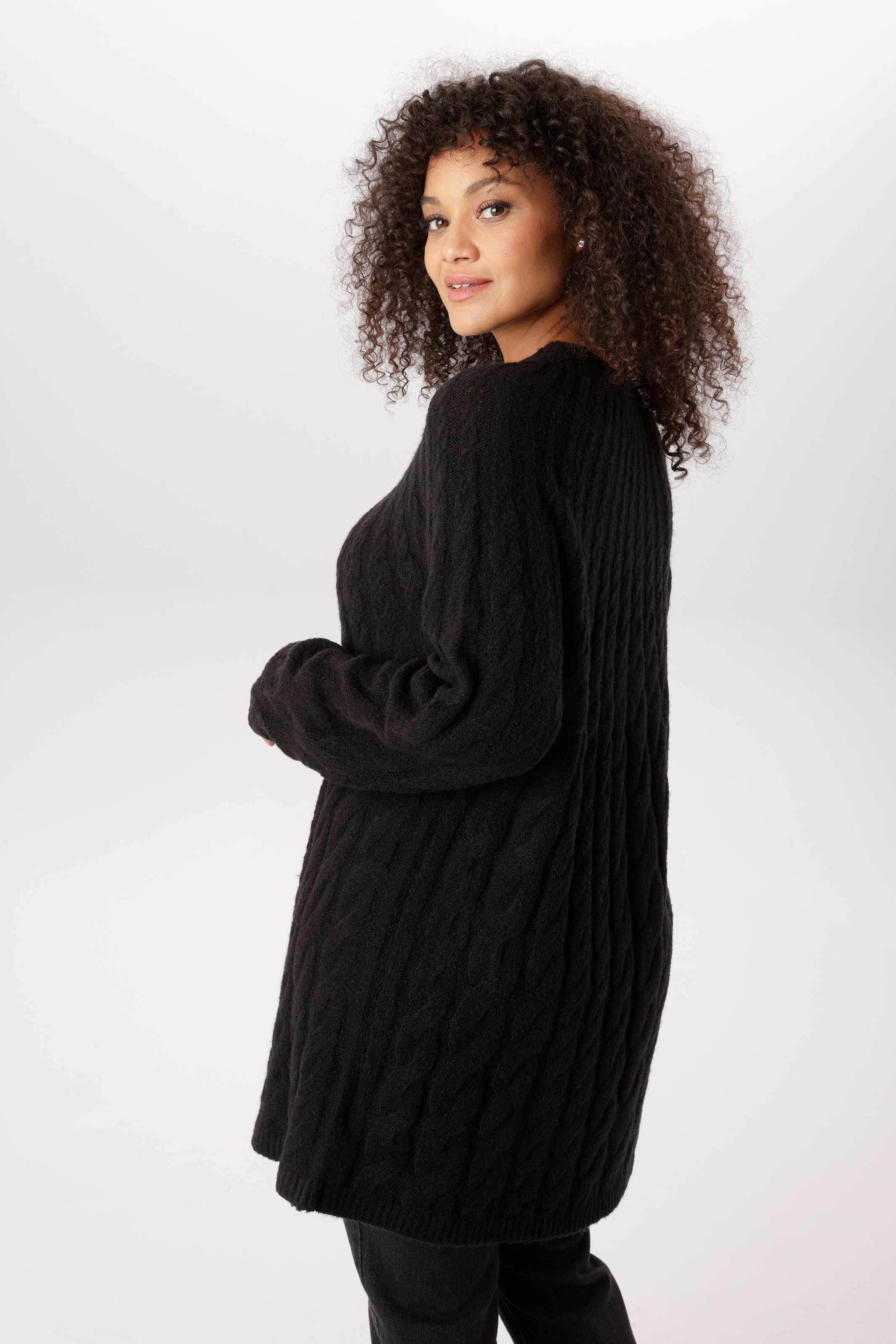 Aniston PLUS Pull en tricot avec motif torsadé noble - NOUVELLE COLLECTION