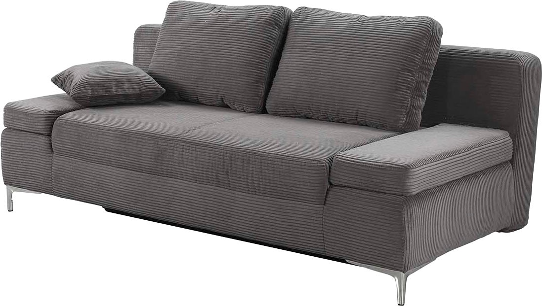 Jockenhöfer Gruppe Canapé-lit »Jano, B: 202 cm, Liegefl. 144x200 cm« mit Bettfunktion, Bettkasten, Armteilverstellung & 1 Zierkissen