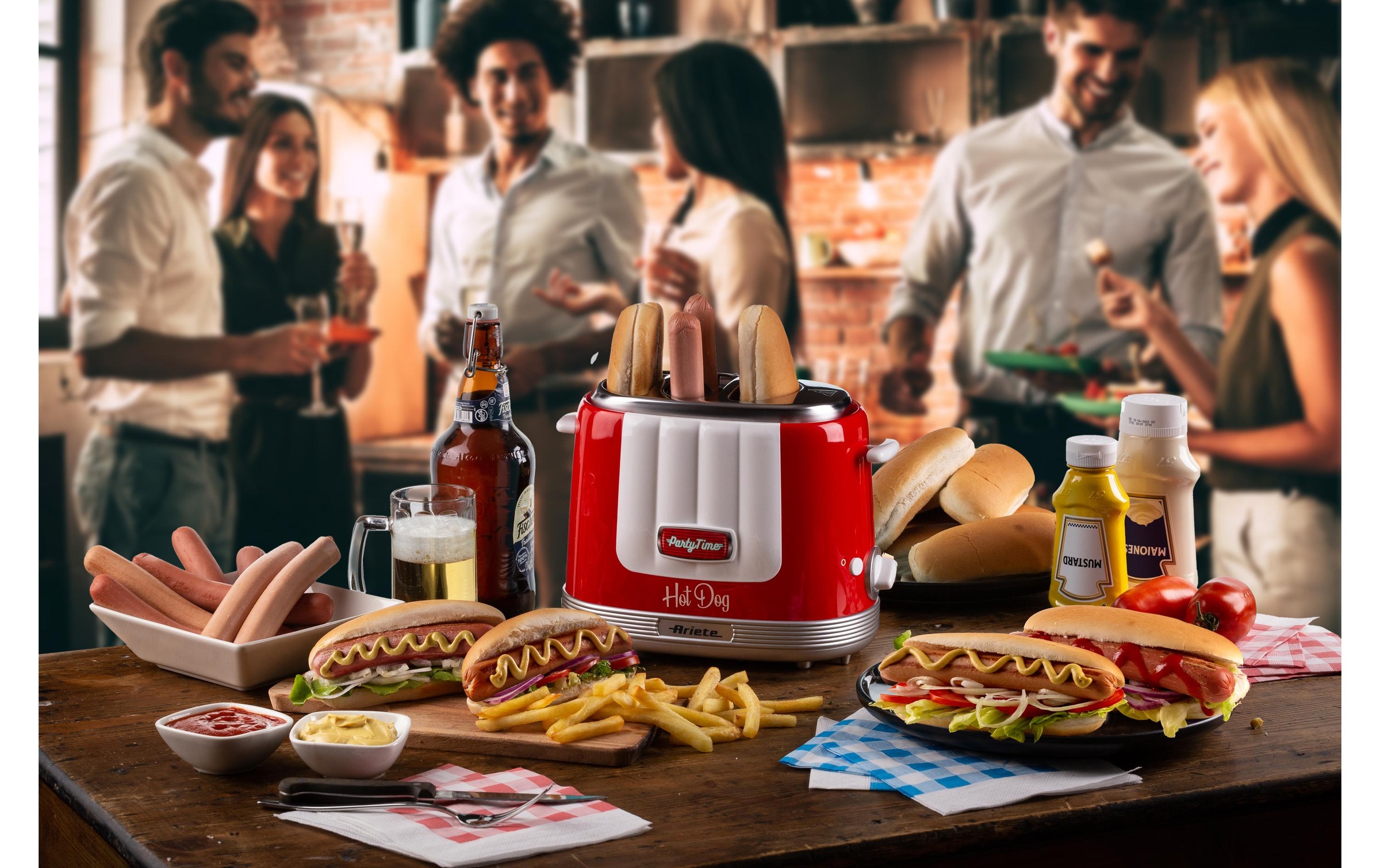 Ariete Appareil à hot-dogs »Ariete Party Time« 650 W