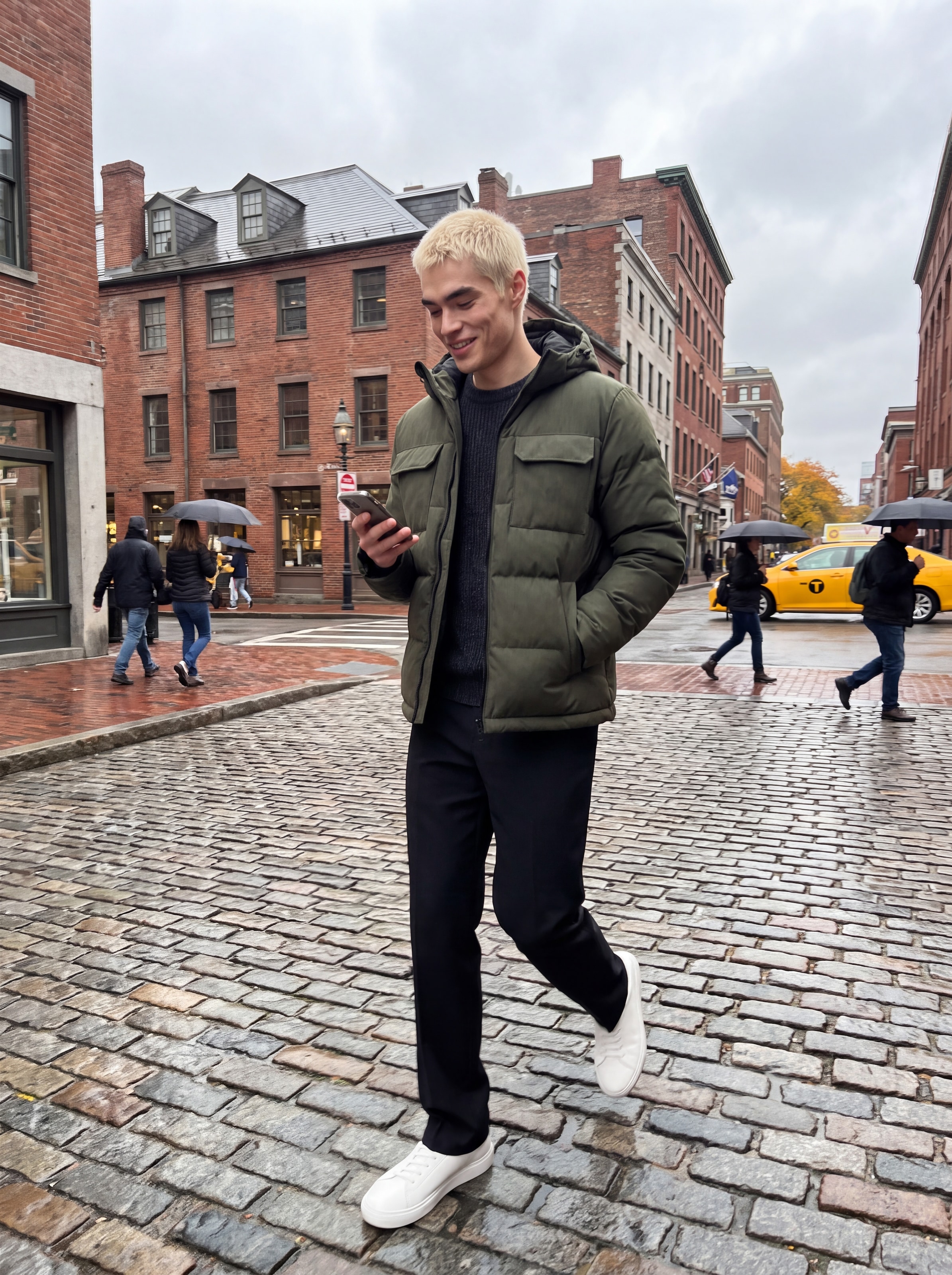 Jack & Jones Veste matelassée »JJWILLIAM PUFFER JACKET« avec capuche Kunstfaser, regular fit