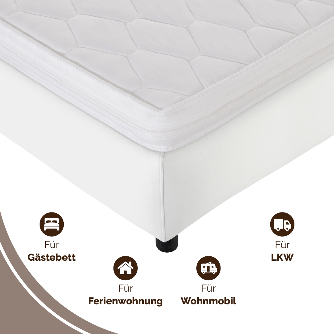 DI QUATTRO Komfortschaummatratze »Matratze Caravan« 10 cm hoch Raumgewicht: 28 kg/m³ 1 Stk. tlg. Matratze in verschiedenen Grössen erhältlich, atmungsaktive Matratze